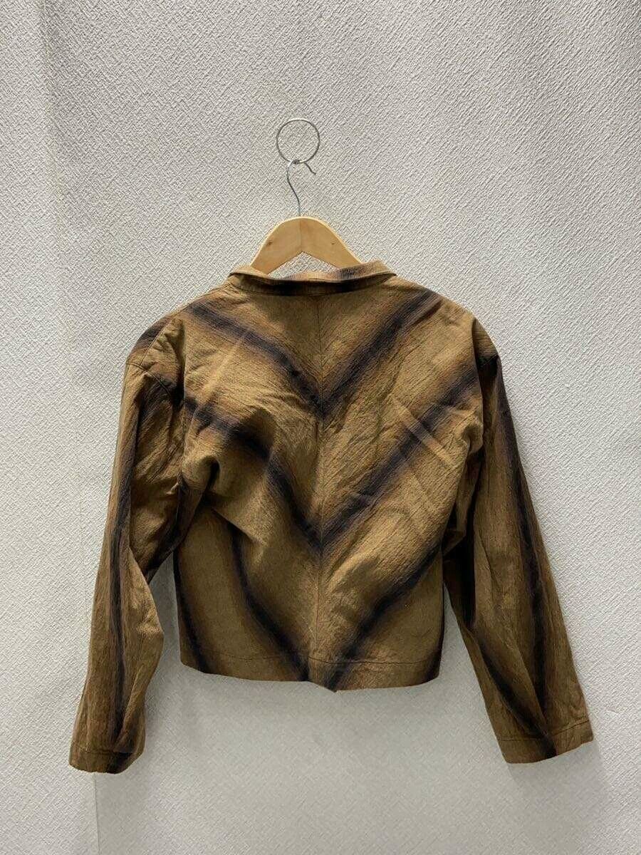 Issey Miyake ISSEY MIYAKE Brown Cotton All-Over Pattern Jacket Size US M / EU 48-50 / 2 - 2 Thumbnail