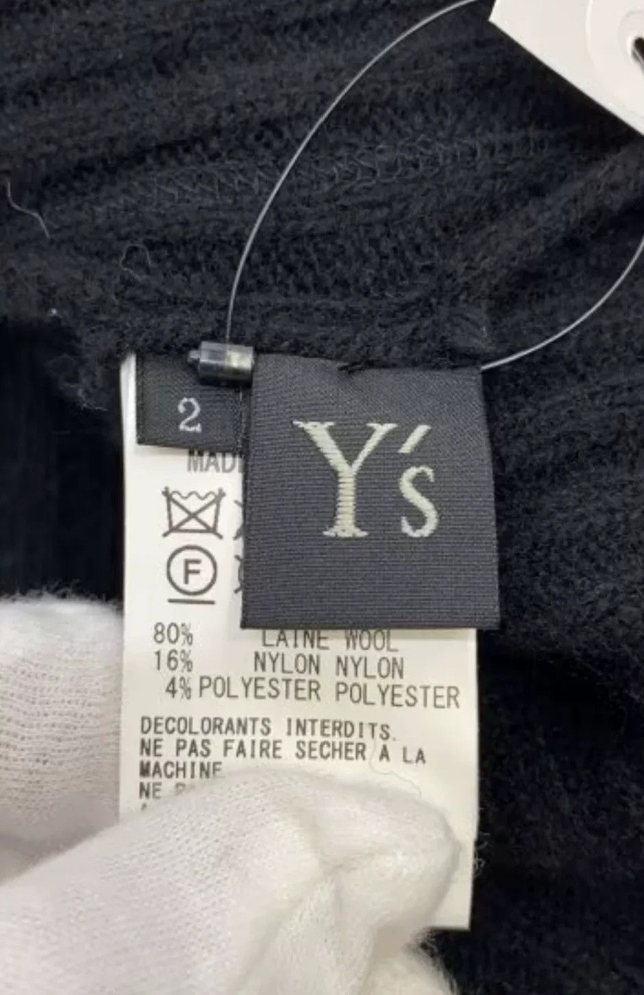 Yohji Yamamoto Y's Yohji Yamamoto Thick Wide Wool Sweater Size M / US 6-8 / IT 42-44 - 4 Thumbnail