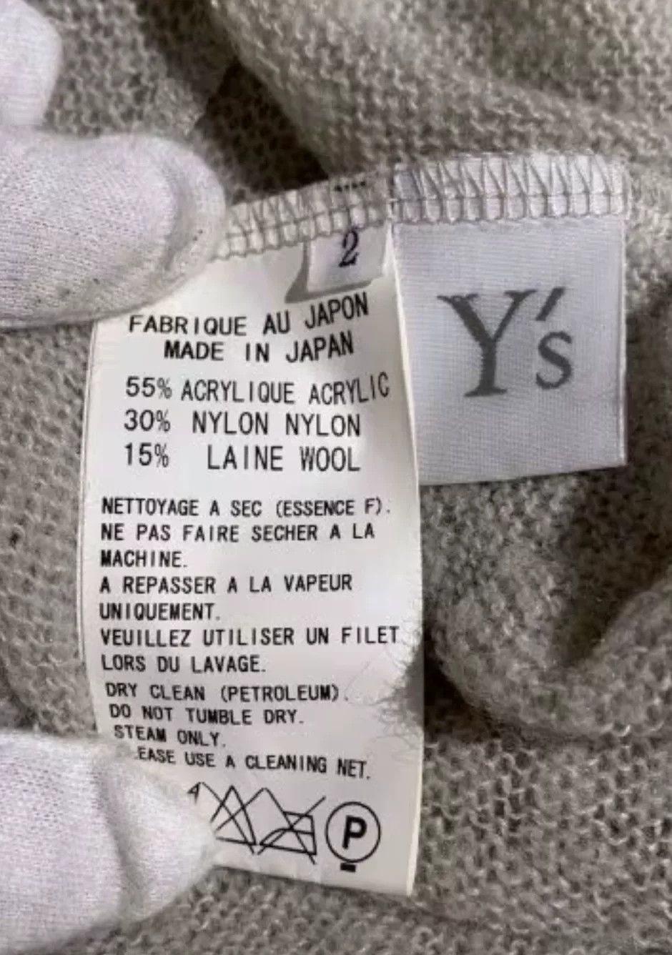 Yohji Yamamoto Y's Yohji Yamamoto Wool Knit Sweater Size US M / EU 48-50 / 2 - 3 Thumbnail