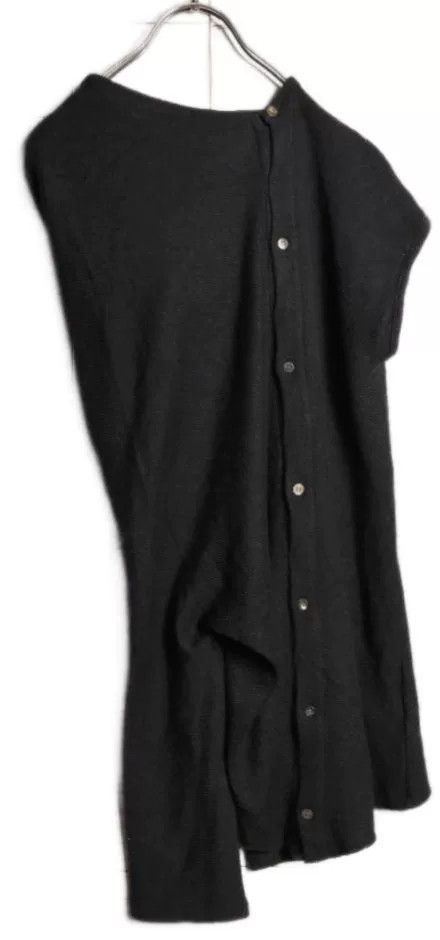 Yohji Yamamoto Y's Yohji Yamamoto Asymmetric Off-Shoulder Knit Cardigan Size L / US 10 / IT 46 - 3 Thumbnail