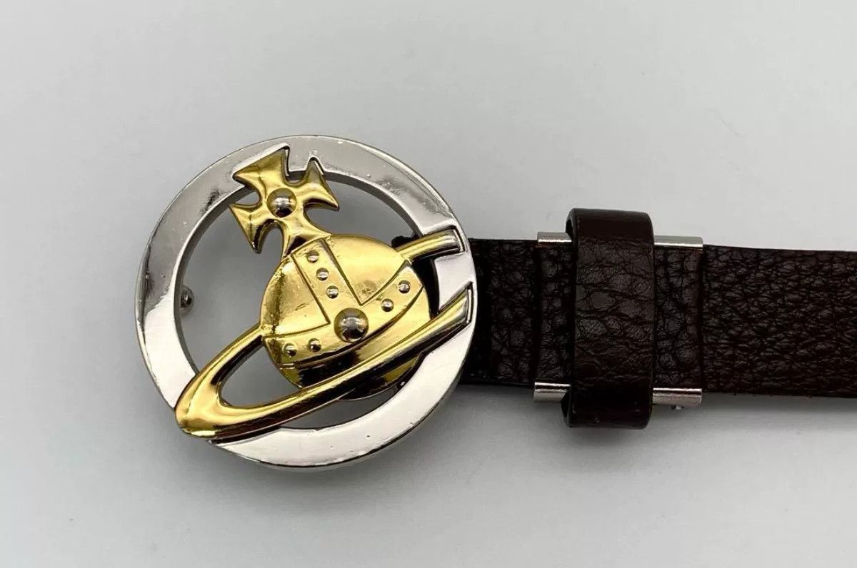 Vivienne Westwood Vivienne Westwood Spherical Metal Brown Belt Size ONE SIZE - 4 Thumbnail