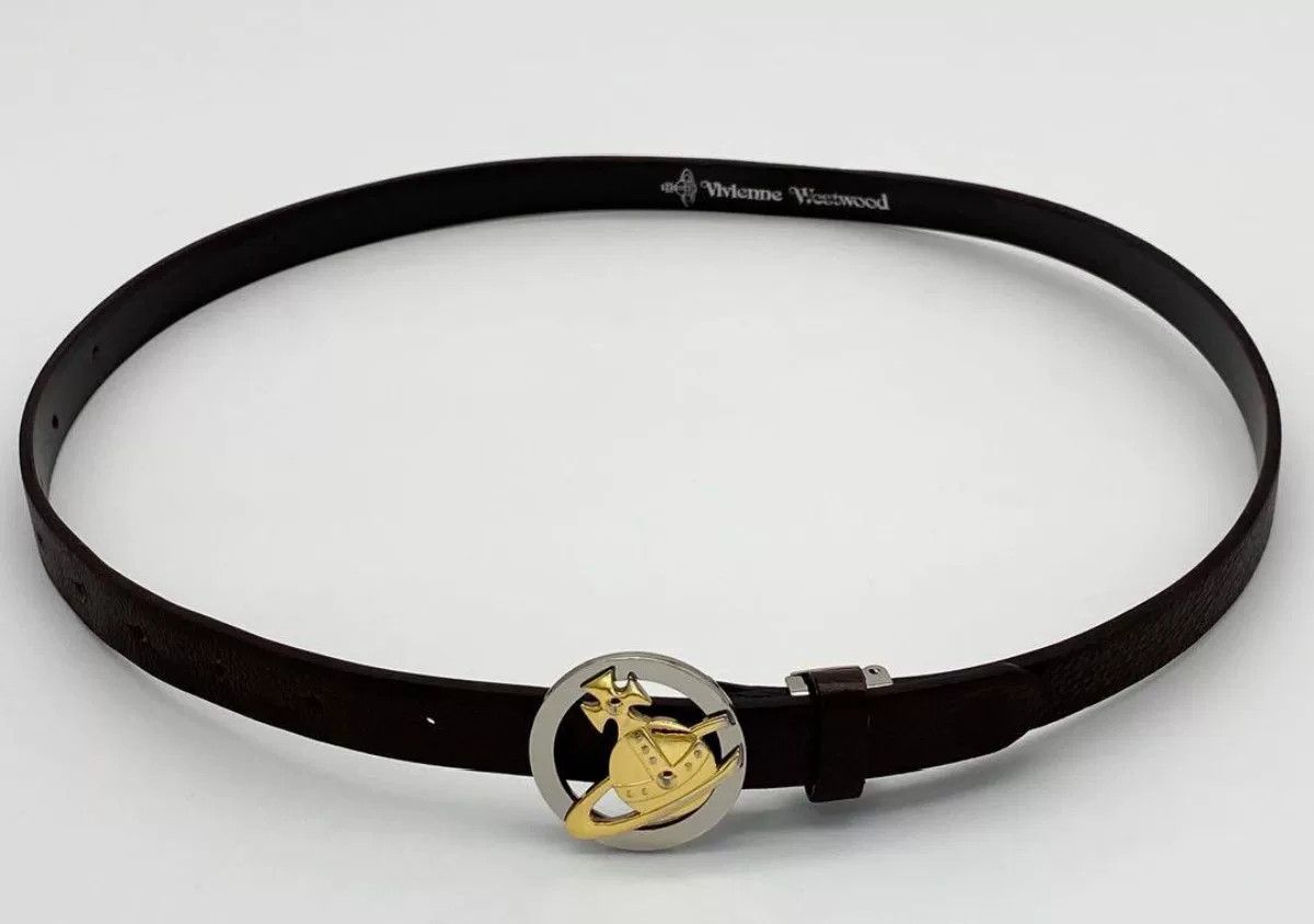 Vivienne Westwood Vivienne Westwood Spherical Metal Brown Belt Size ONE SIZE - 2 Thumbnail
