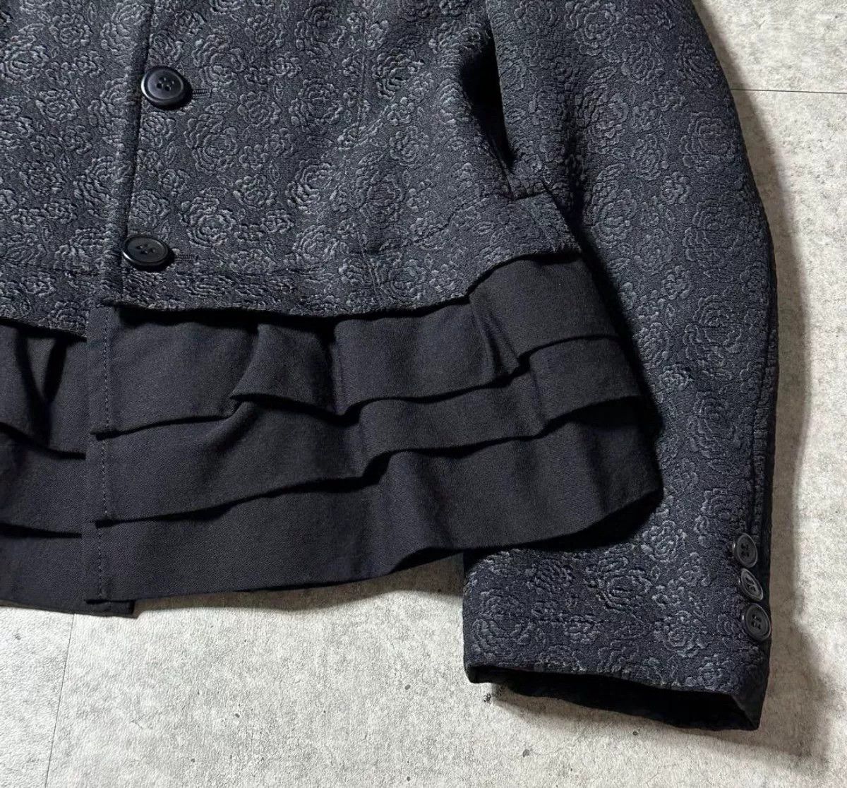 Comme des Garcons COMME des GARCONS Crewneck Floral Embroidery Wool Jacket Size M / US 6-8 / IT 42-44 - 5 Thumbnail