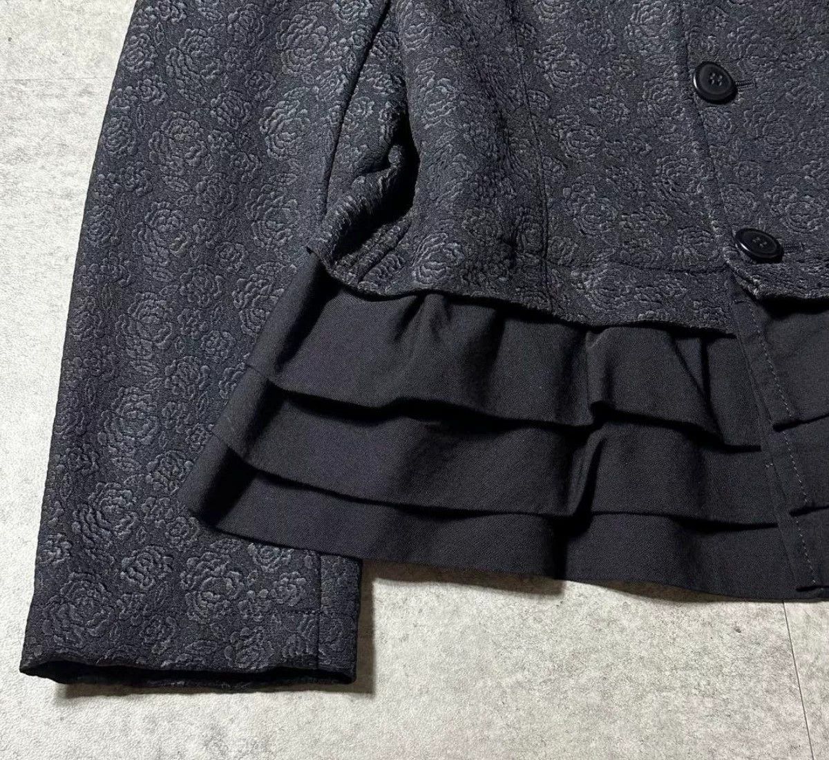 Comme des Garcons COMME des GARCONS Crewneck Floral Embroidery Wool Jacket Size M / US 6-8 / IT 42-44 - 6 Thumbnail