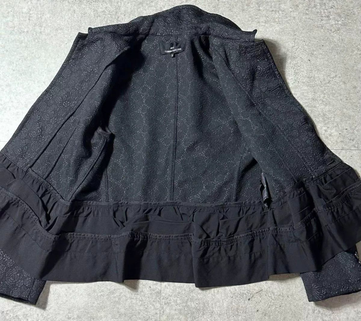 Comme des Garcons COMME des GARCONS Crewneck Floral Embroidery Wool Jacket Size M / US 6-8 / IT 42-44 - 7 Thumbnail