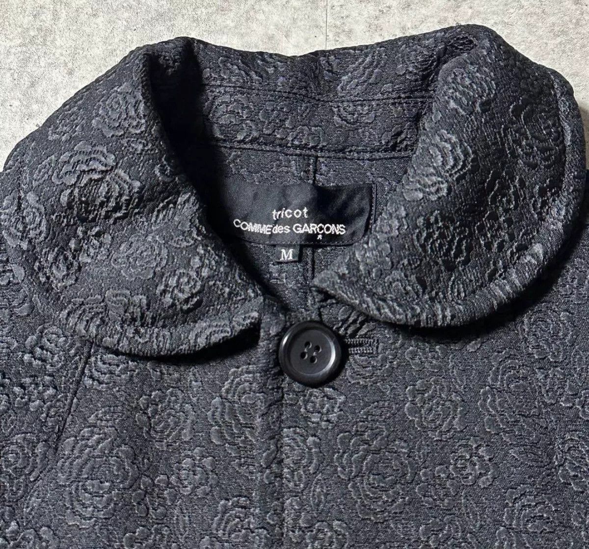 Comme des Garcons COMME des GARCONS Crewneck Floral Embroidery Wool Jacket Size M / US 6-8 / IT 42-44 - 4 Thumbnail