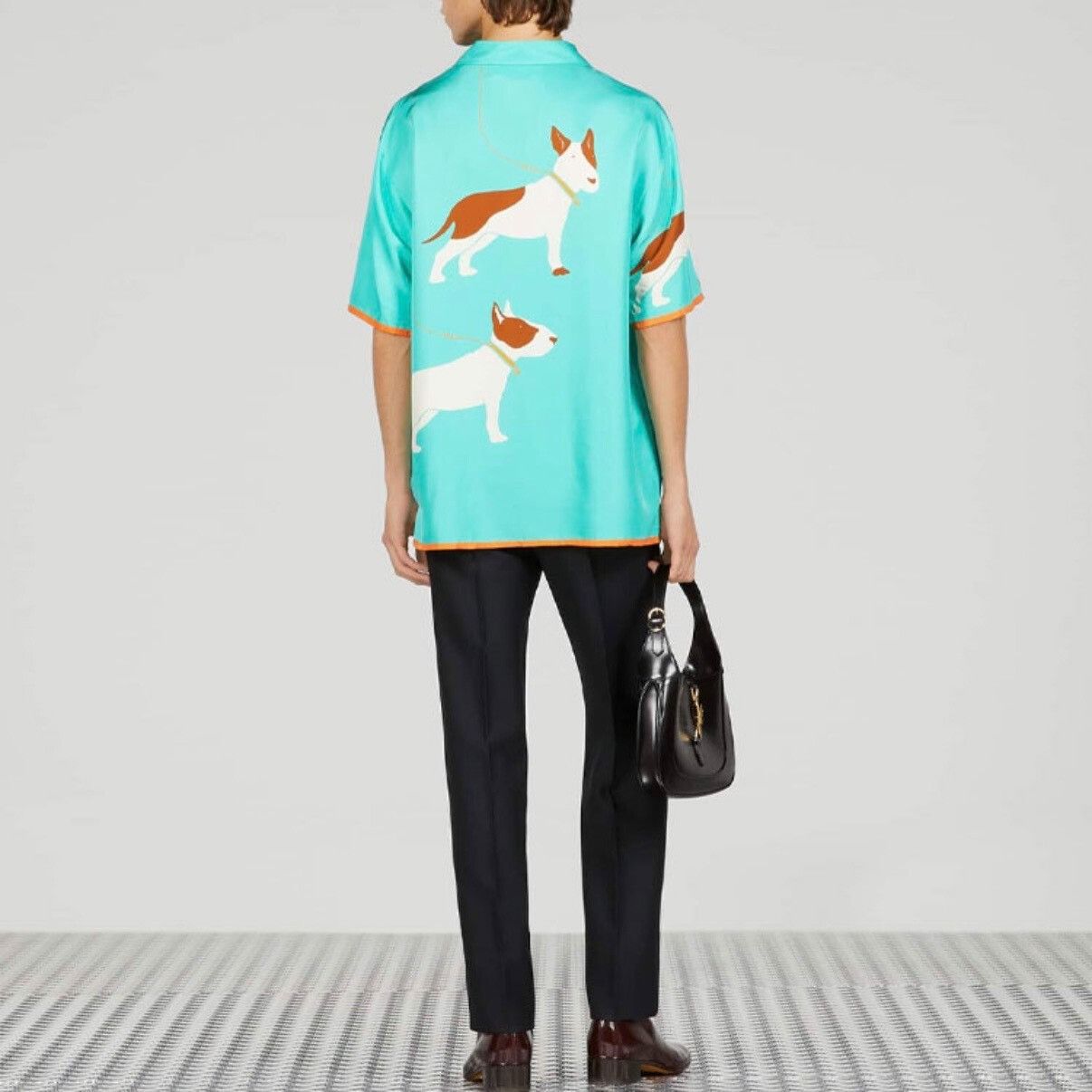 Gucci Gucci 23SS Dog Print Silk Shirt Size US M / EU 48-50 / 2 - 5 Thumbnail