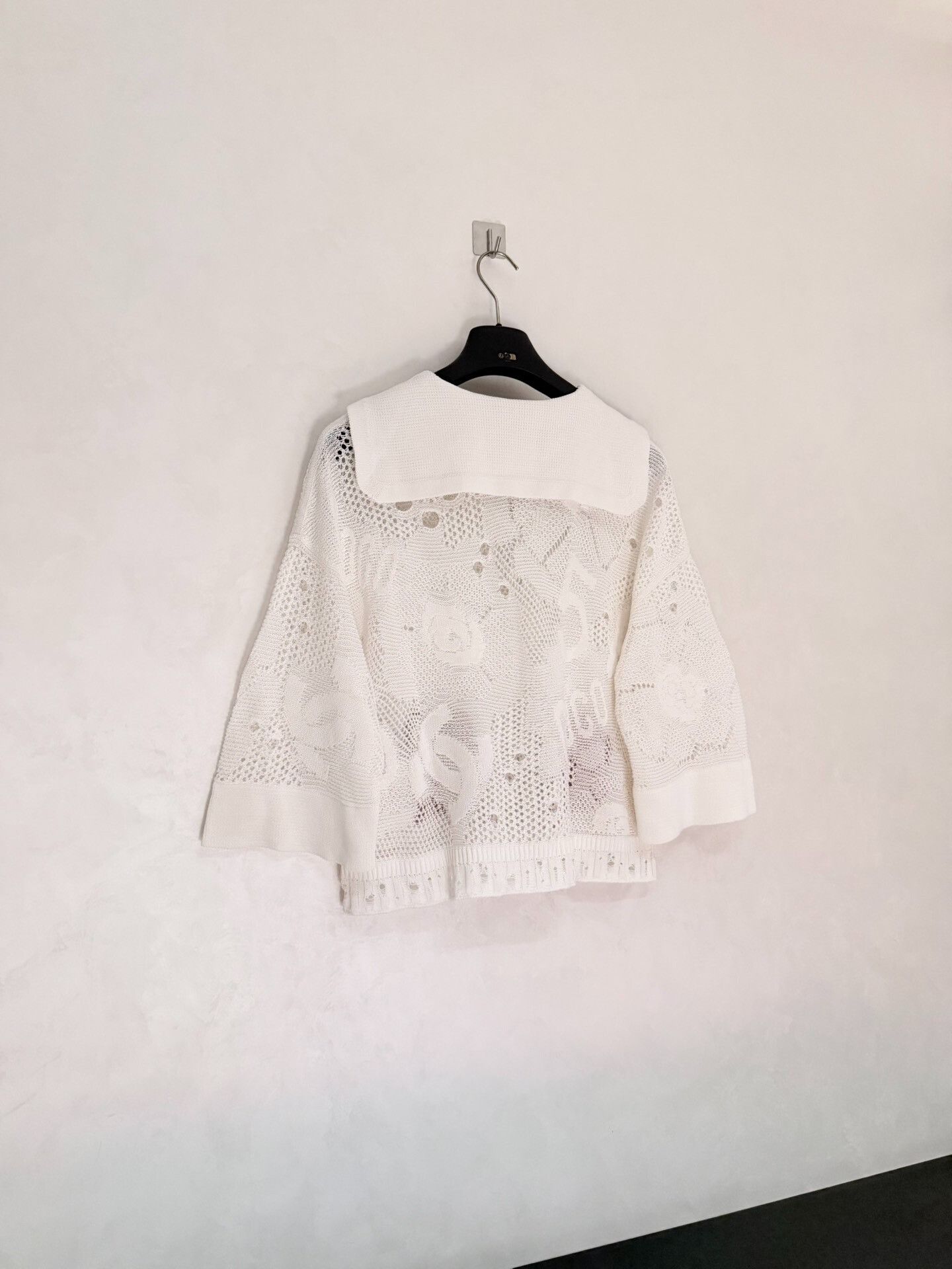Chanel Chanel 22SS White Knit Sailor Collar Sun Top Size XS / US 0-2 / IT 36-38 - 2 Thumbnail