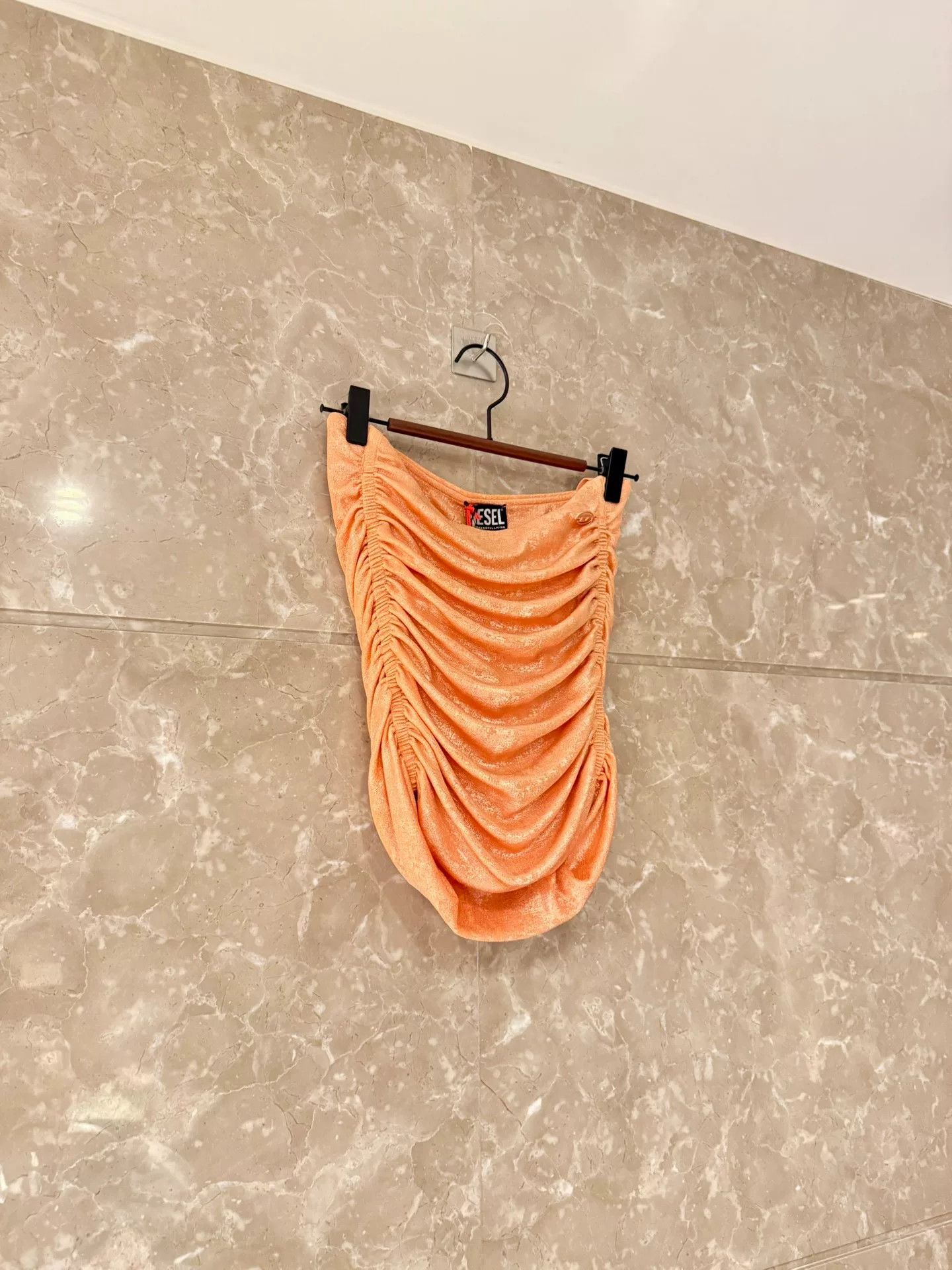 Diesel Diesel 23SS Gold Orange Halter Top Size S / US 4 / IT 40 - 3 Thumbnail