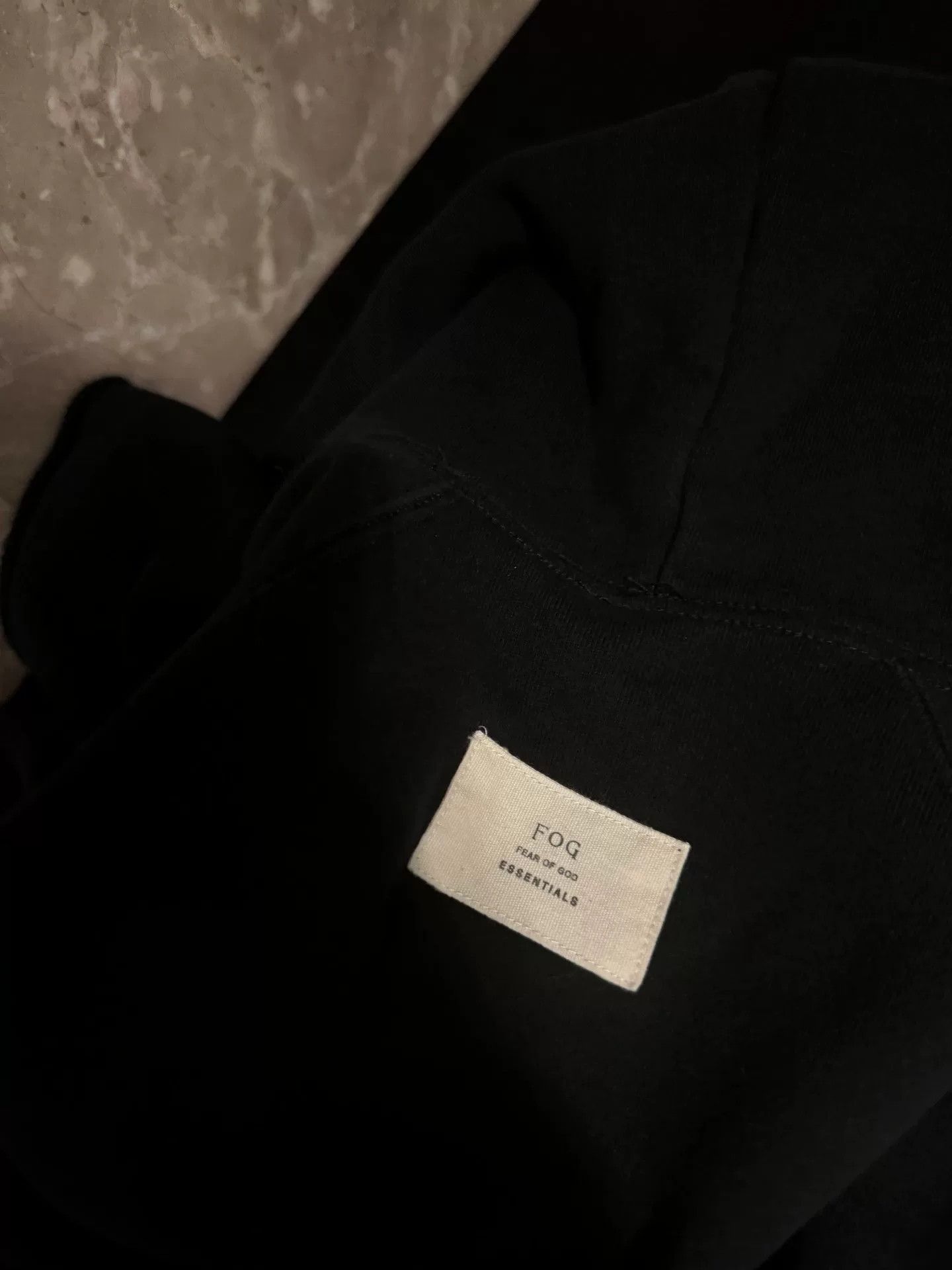 Fear of God Fear of God ESSENTIALS Black Short-Sleeve Hoodie Size US S / EU 44-46 / 1 - 5 Thumbnail