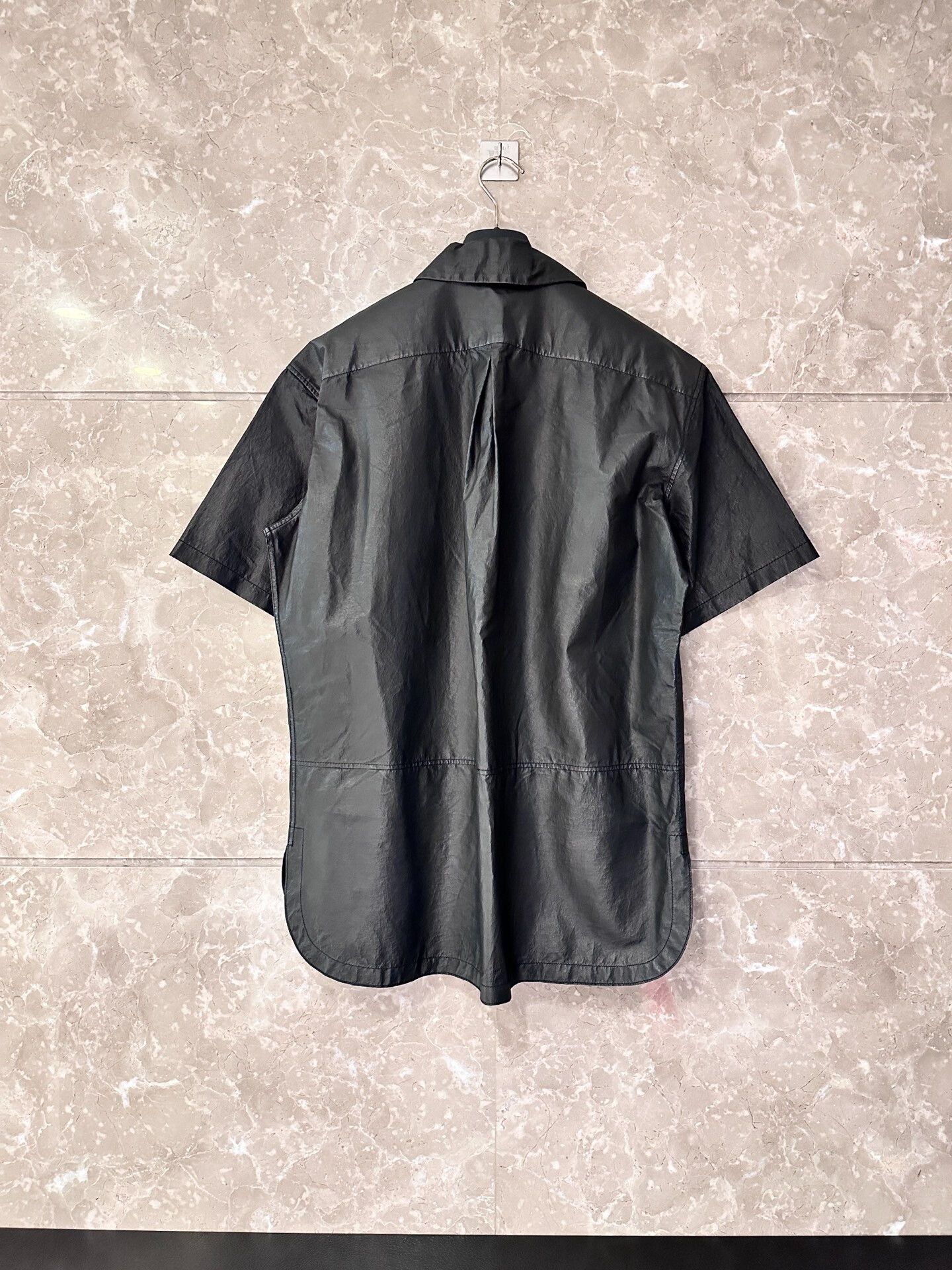 Balenciaga Balenciaga Runway Leather Short-Sleeve T-Shirt Size US XS / EU 42 / 0 - 2 Thumbnail