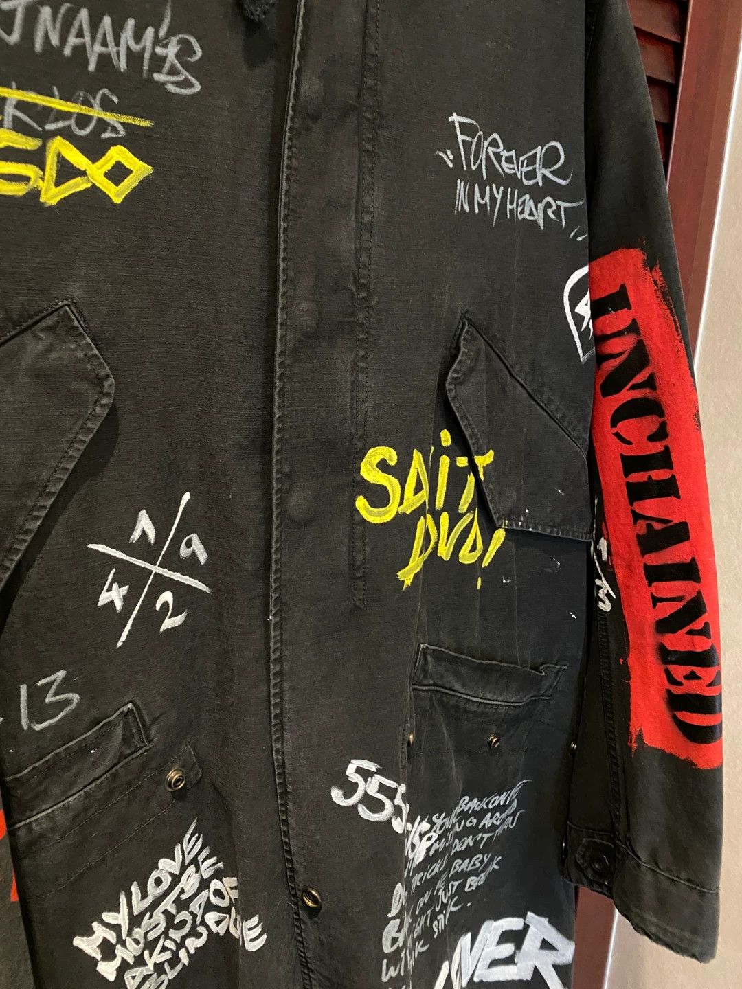 Faith Connexion Faith Connexion Graffiti Long Coat Size US S / EU 44-46 / 1 - 4 Thumbnail