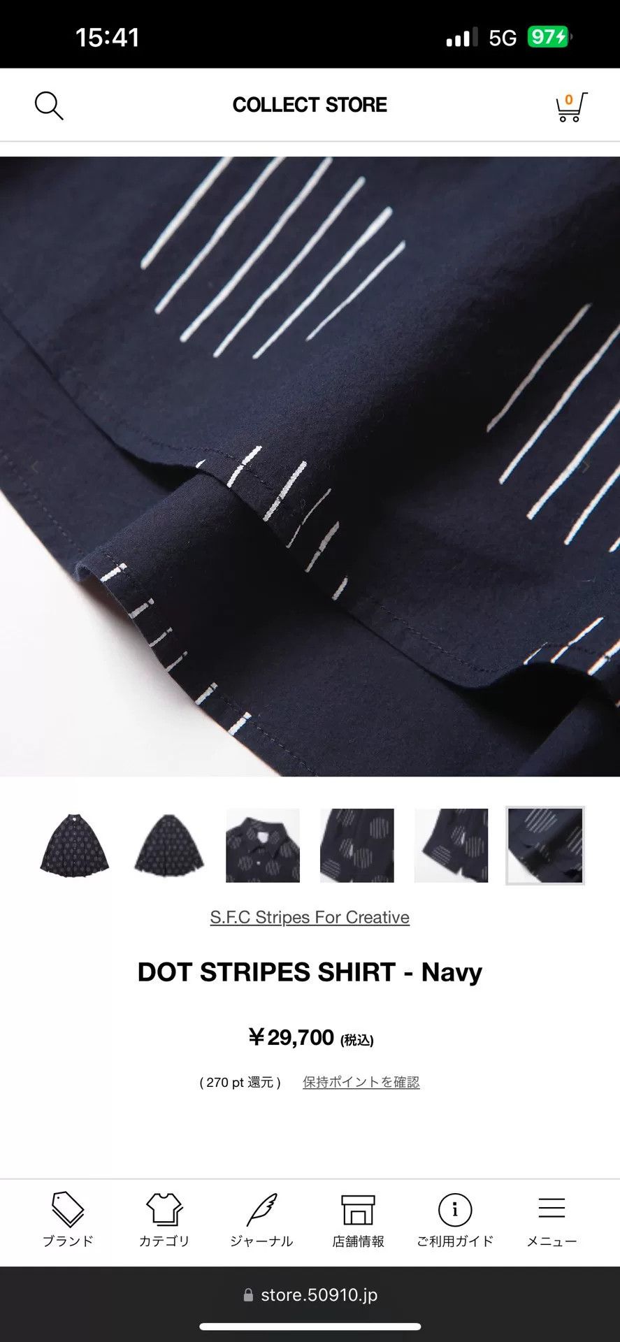 Japanese Brand SFC Dot Stripes Long Sleeve Shirt Size XS / US 0-2 / IT 36-38 - 6 Thumbnail
