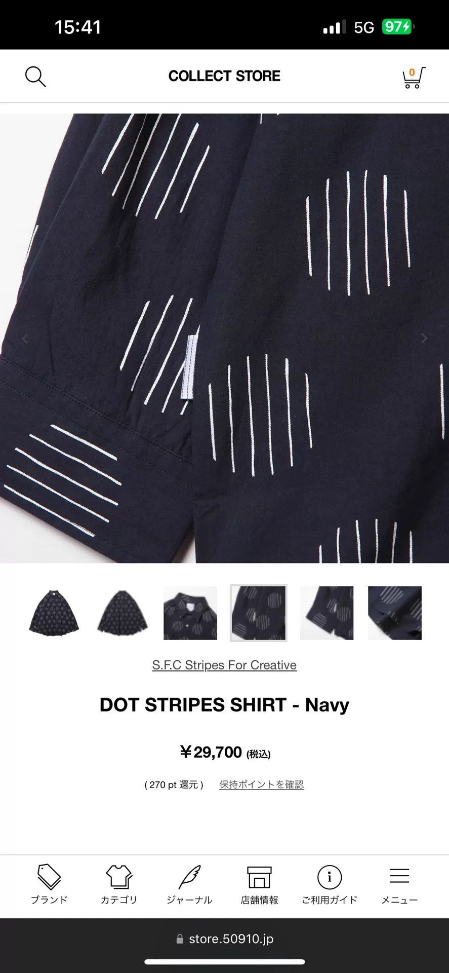 Japanese Brand SFC Dot Stripes Long Sleeve Shirt Size XS / US 0-2 / IT 36-38 - 4 Thumbnail