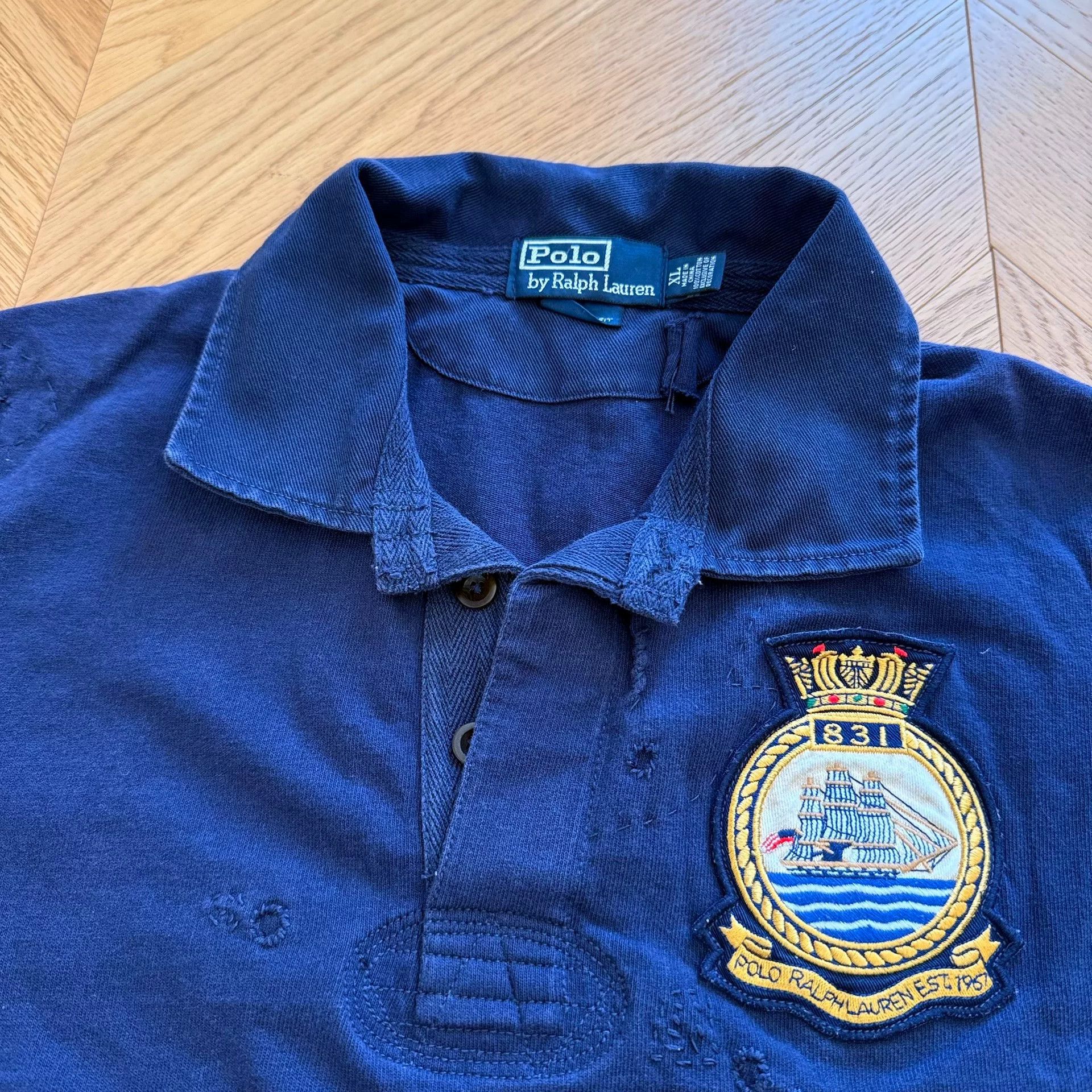 RLX Ralph Lauren Vintage Ralph Lauren Nautical Long Sleeve T-Shirt Size US XL / EU 56 / 4 - 3 Thumbnail