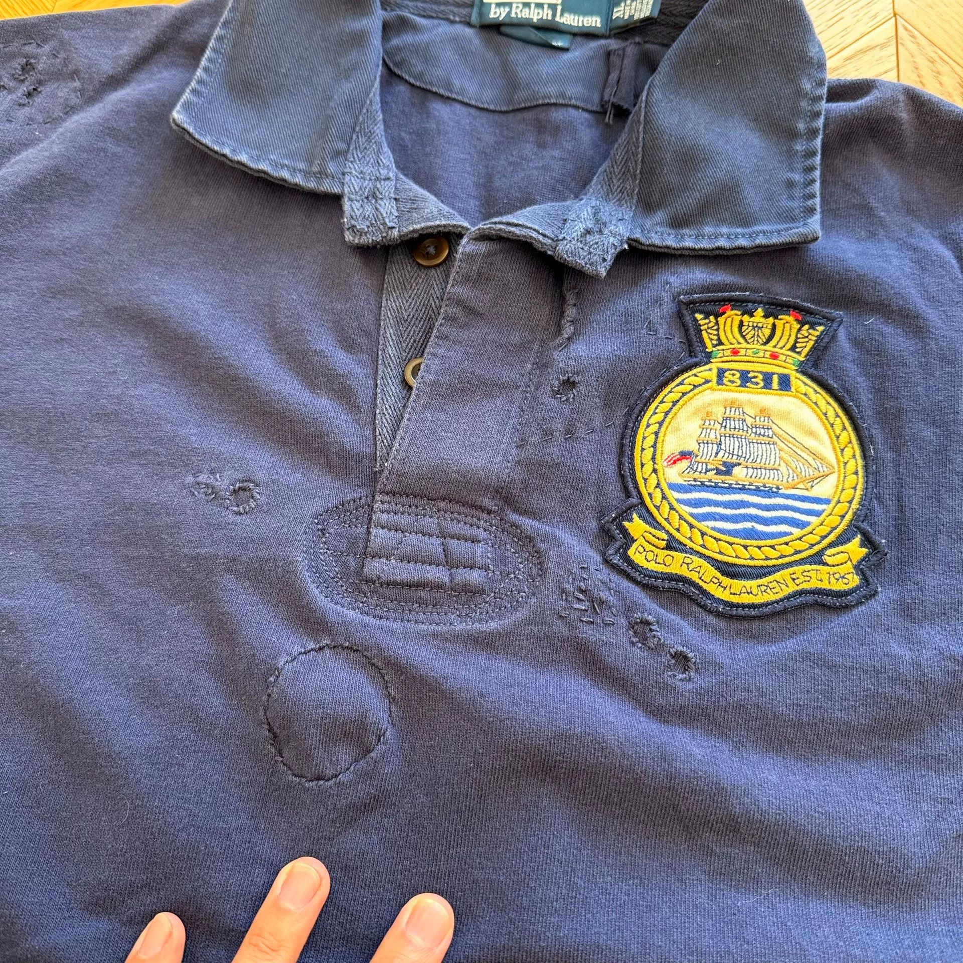 RLX Ralph Lauren Vintage Ralph Lauren Nautical Long Sleeve T-Shirt Size US XL / EU 56 / 4 - 6 Thumbnail