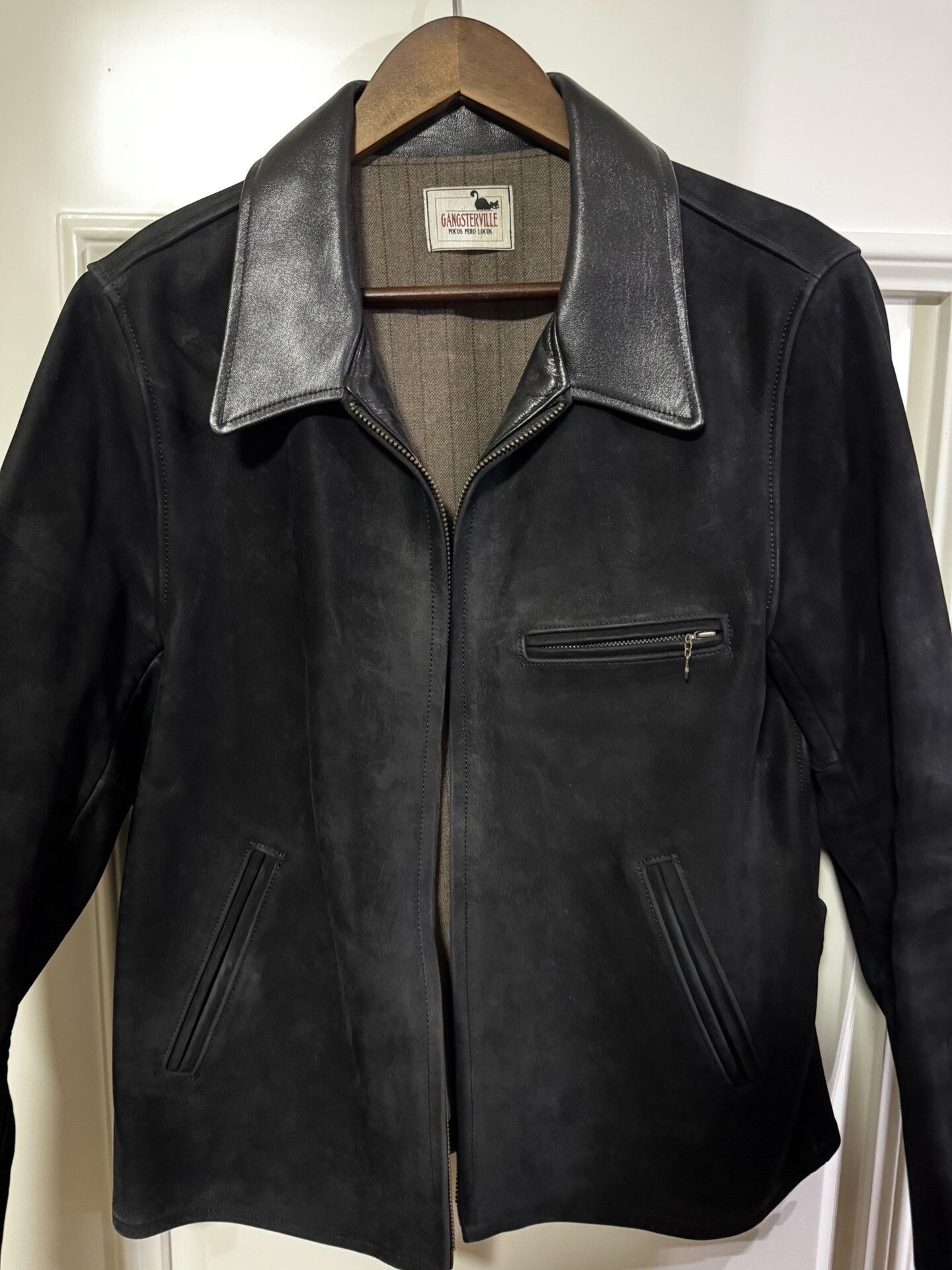Vintage Vintage Black Leather Jacket by Glad Hand Size US L / EU 52-54 / 3 - 2 Thumbnail