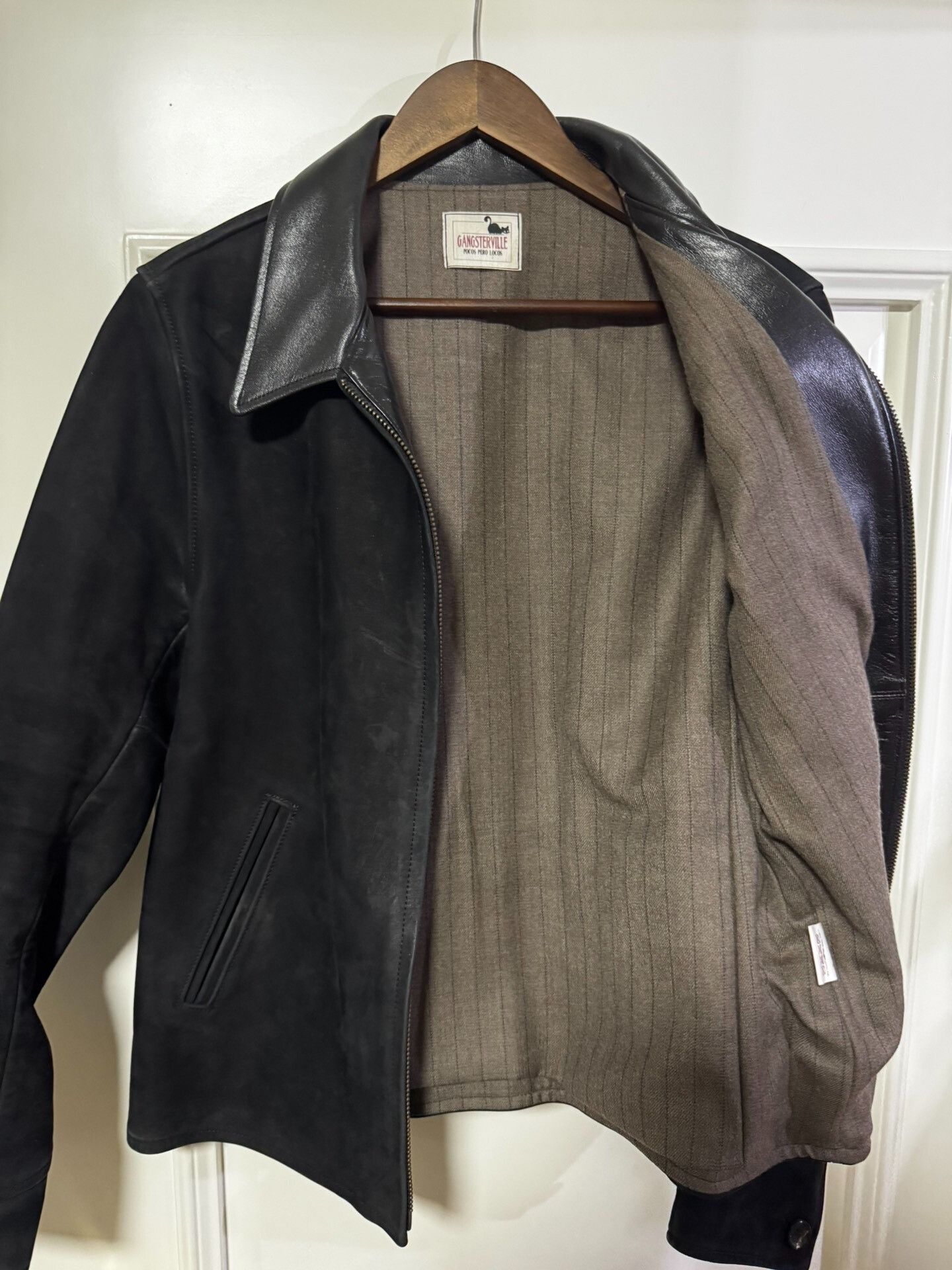 Vintage Vintage Black Leather Jacket by Glad Hand Size US L / EU 52-54 / 3 - 8 Thumbnail