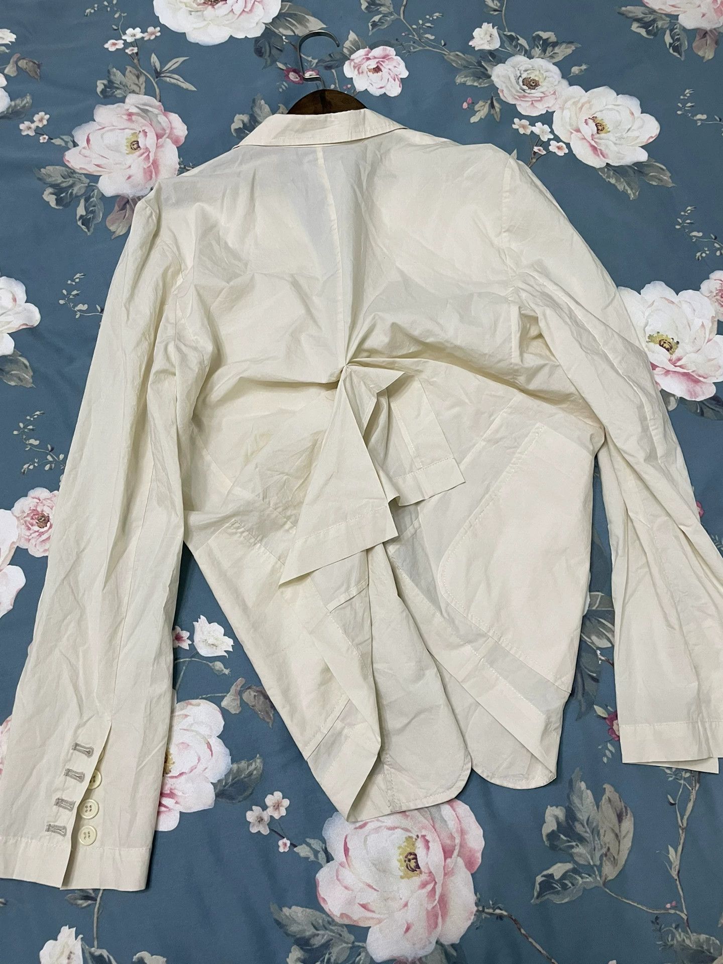 Japanese Brand Deplumer Origami Suit Jacket Beige Size US M / EU 48-50 / 2 - 3 Thumbnail