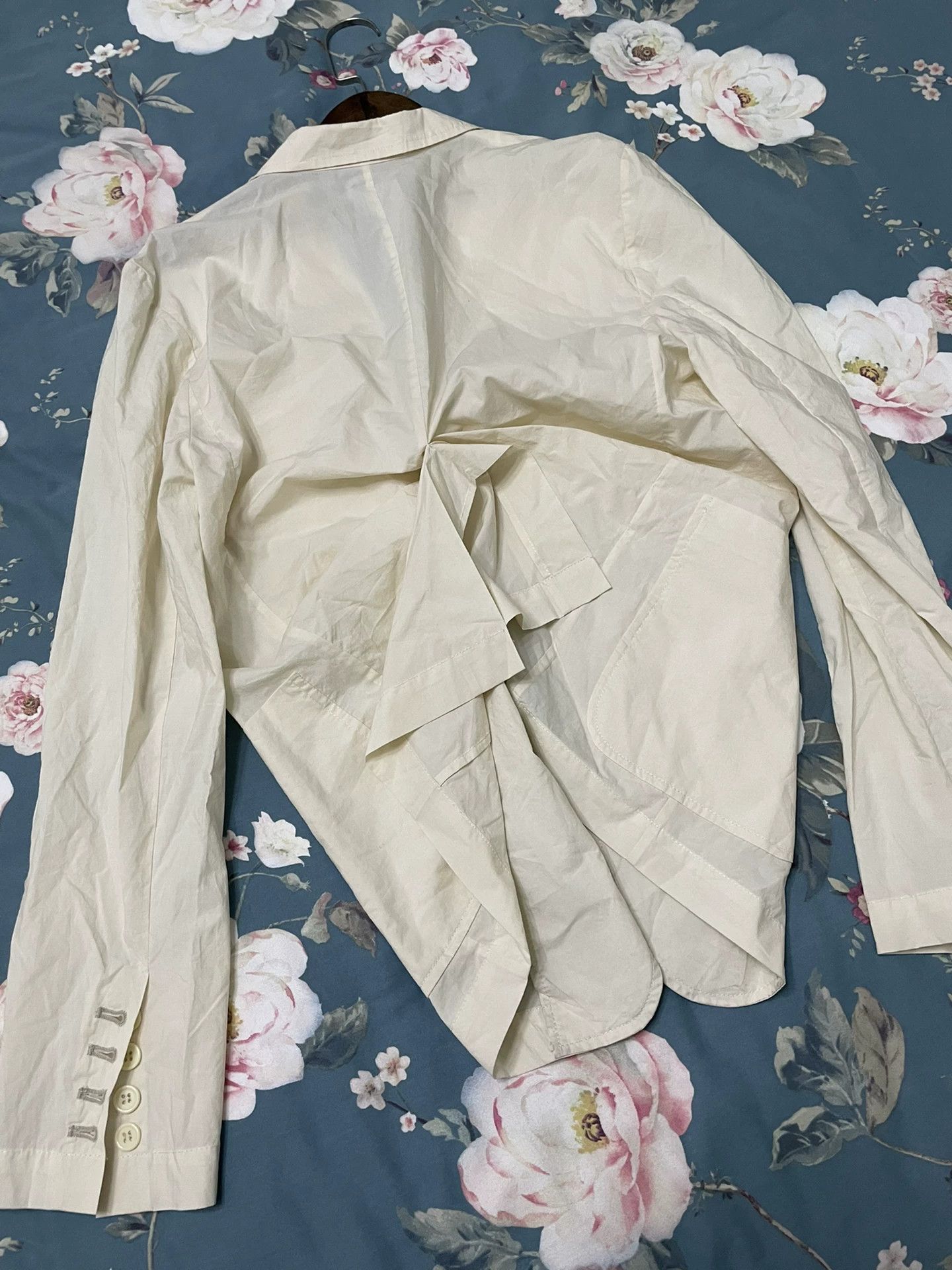 Japanese Brand Deplumer Origami Suit Jacket Beige Size US M / EU 48-50 / 2 - 4 Thumbnail