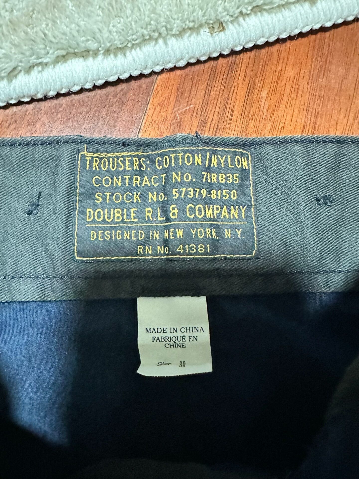 RRL Ralph Lauren RRL Indigo Frost Texture Denim Pants Size US 30 / EU 46 - 4 Thumbnail