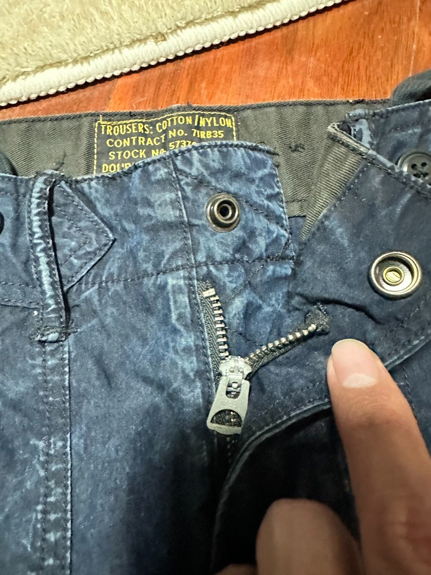 RRL Ralph Lauren RRL Indigo Frost Texture Denim Pants Size US 30 / EU 46 - 5 Thumbnail