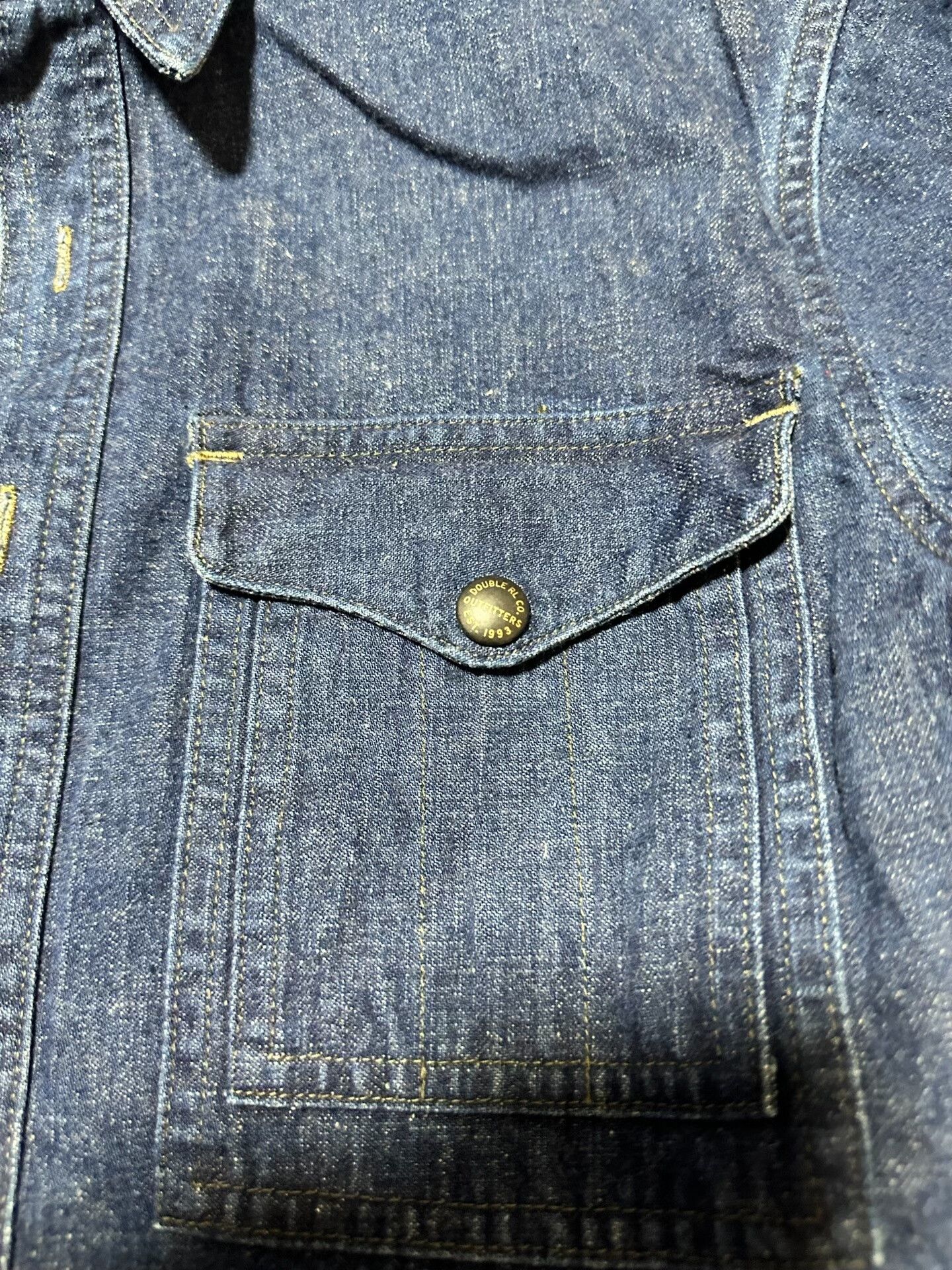 RRL Ralph Lauren RRL Vintage Selvedge Denim Shirt Size US M / EU 48-50 / 2 - 2 Thumbnail