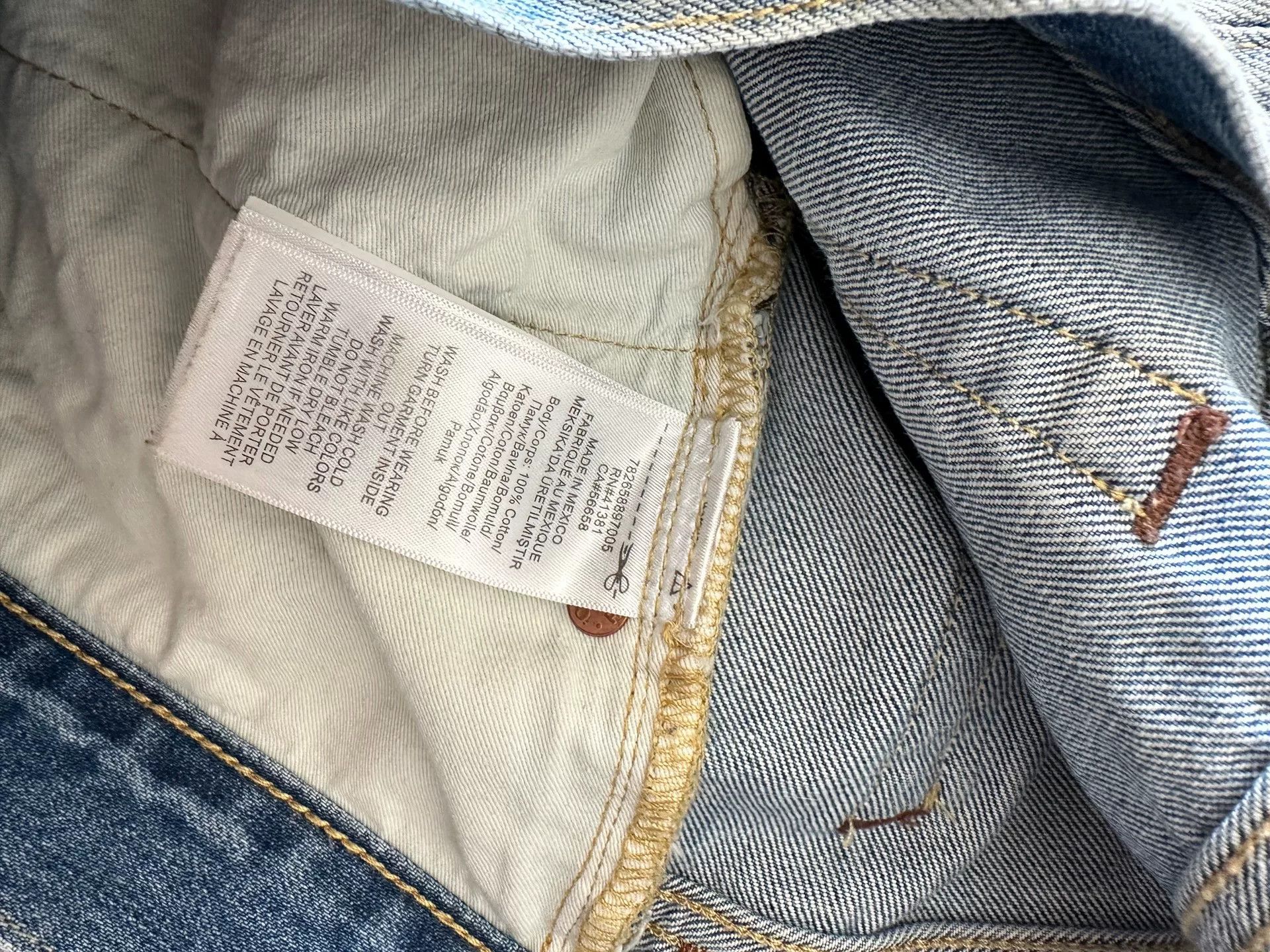 RRL Ralph Lauren RRL Washed Distressed Jeans Beckham Style Size US 34 / EU 50 - 2 Thumbnail