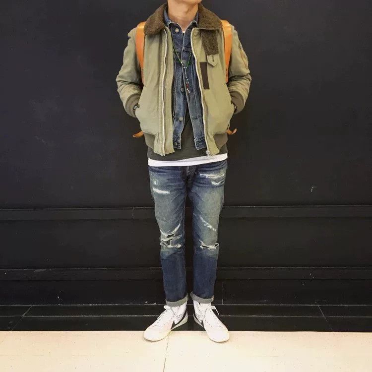 Japanese Brand Gypsy & Sons Distressed Selvedge Denim Jacket Size US L / EU 52-54 / 3 - 8 Thumbnail