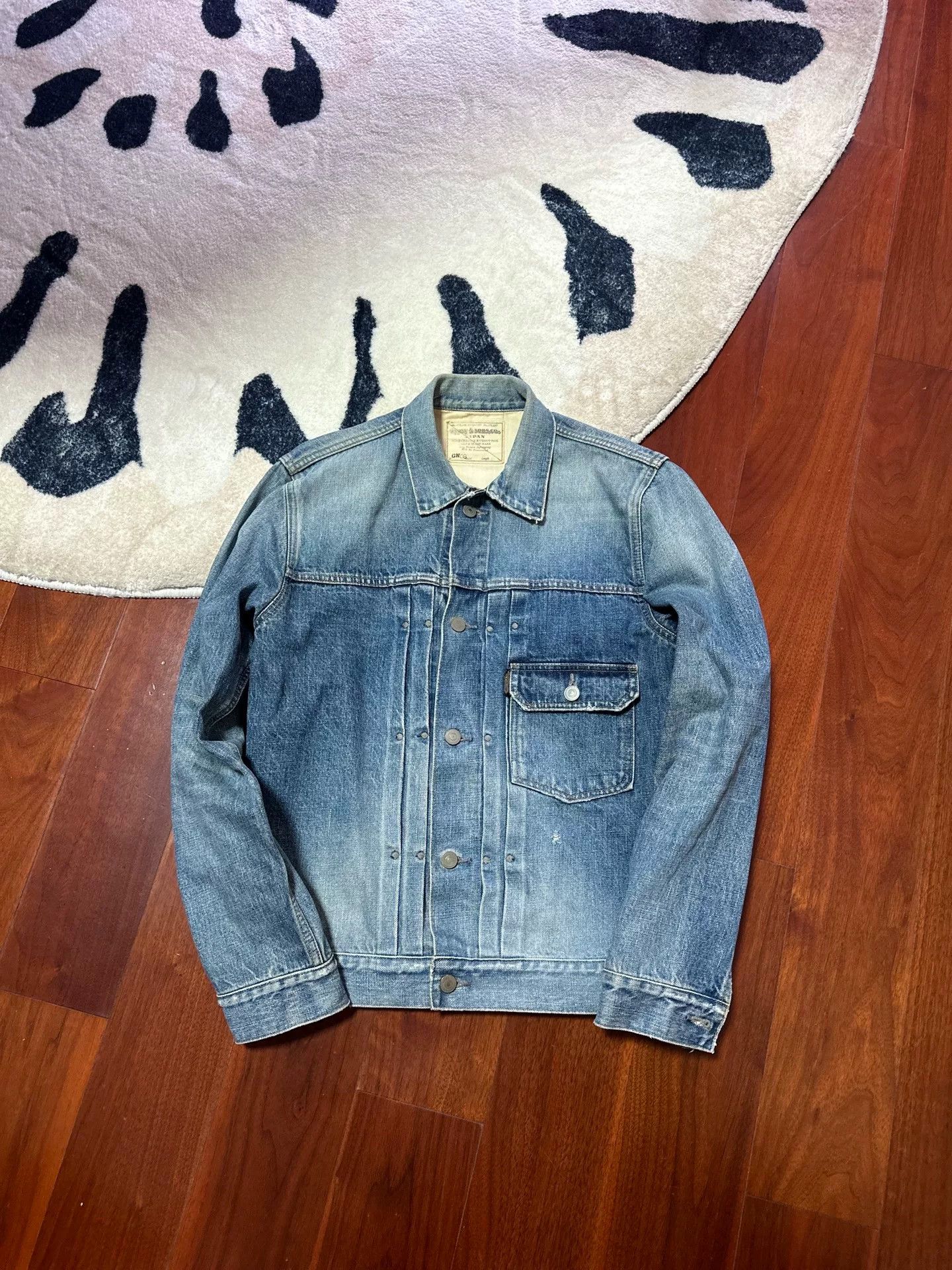 Japanese Brand Gypsy & Sons Distressed Selvedge Denim Jacket Size US L / EU 52-54 / 3 - 2 Thumbnail