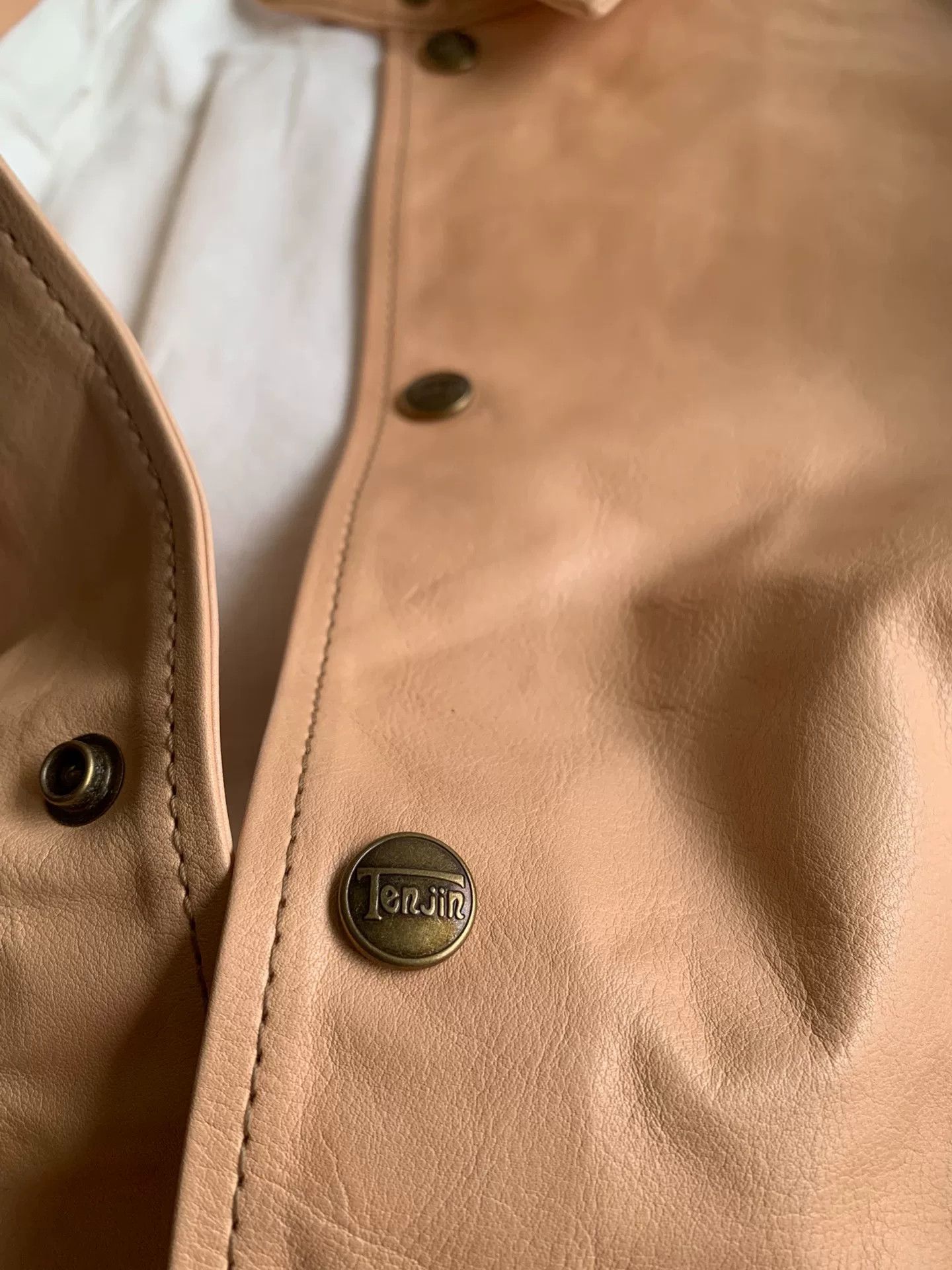 Japanese Brand Tenjin Works Tochigi Calf Leather Coach Jacket Size US S / EU 44-46 / 1 - 6 Thumbnail