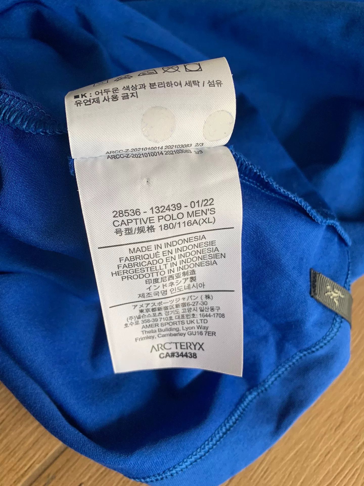 Arc'teryx Arc'teryx Captive Men's Polo Shirt Size US XL / EU 56 / 4 - 6 Thumbnail