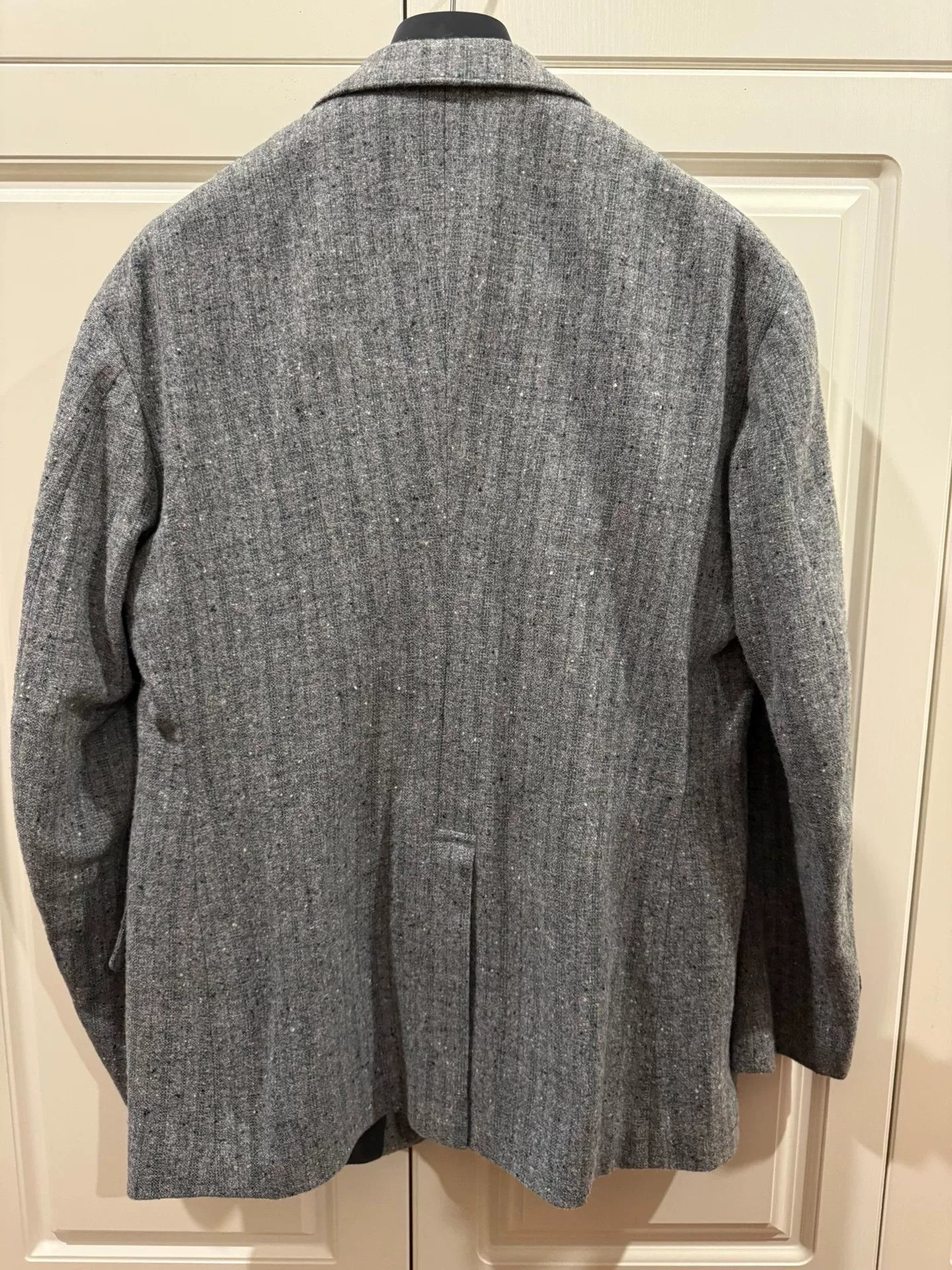 Japanese Brand 30s Cut Peak Lapel Donegal Tweed Jacket Size US M / EU 48-50 / 2 - 8 Thumbnail