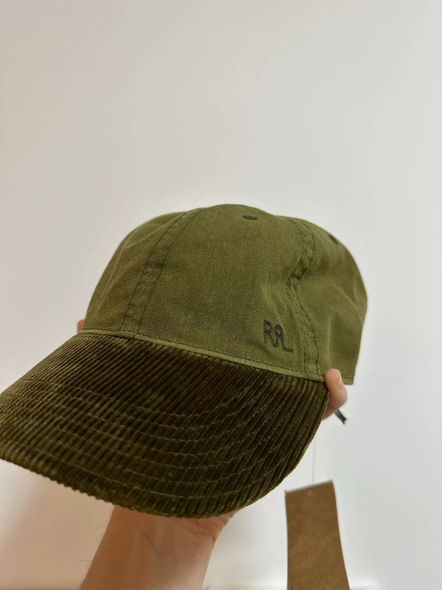 RRL Ralph Lauren RRL Waxed Canvas Corduroy Trucker Cap Size ONE SIZE - 2 Thumbnail