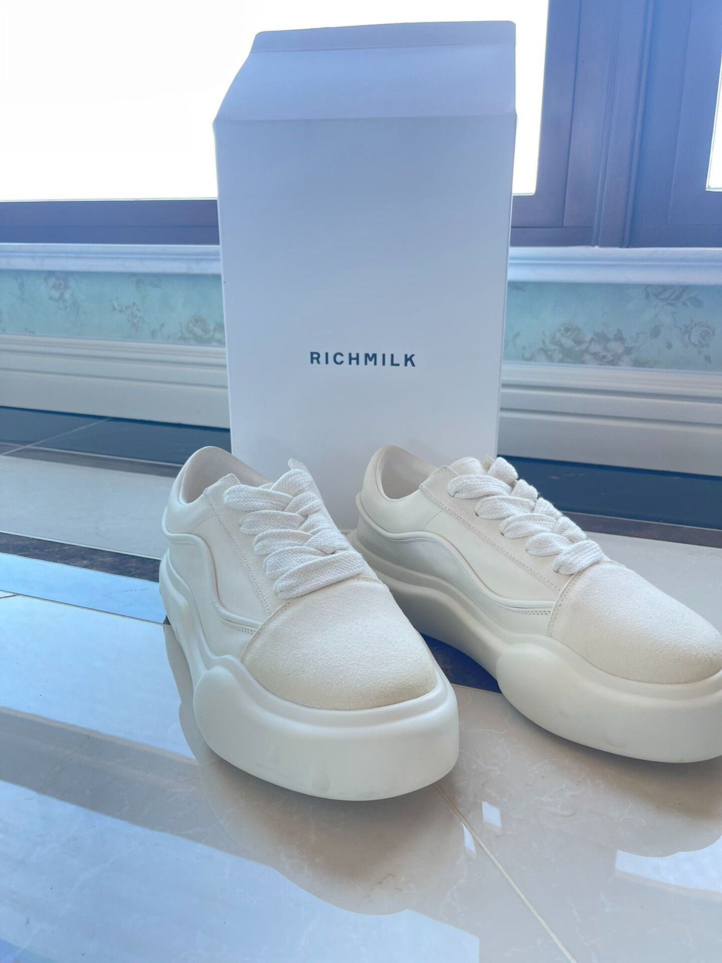 Japanese Brand Richmilk PUREDRIP RM001 White Sneakers Size US 10 / EU 43 - 5 Thumbnail