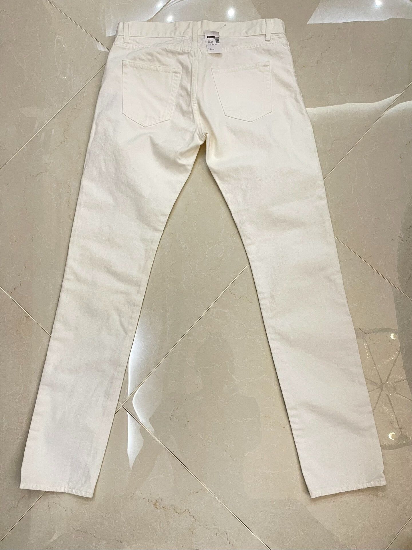 Saint Laurent Paris Saint Laurent Men's White New Jeans Size US 32 / EU 48 - 2 Thumbnail