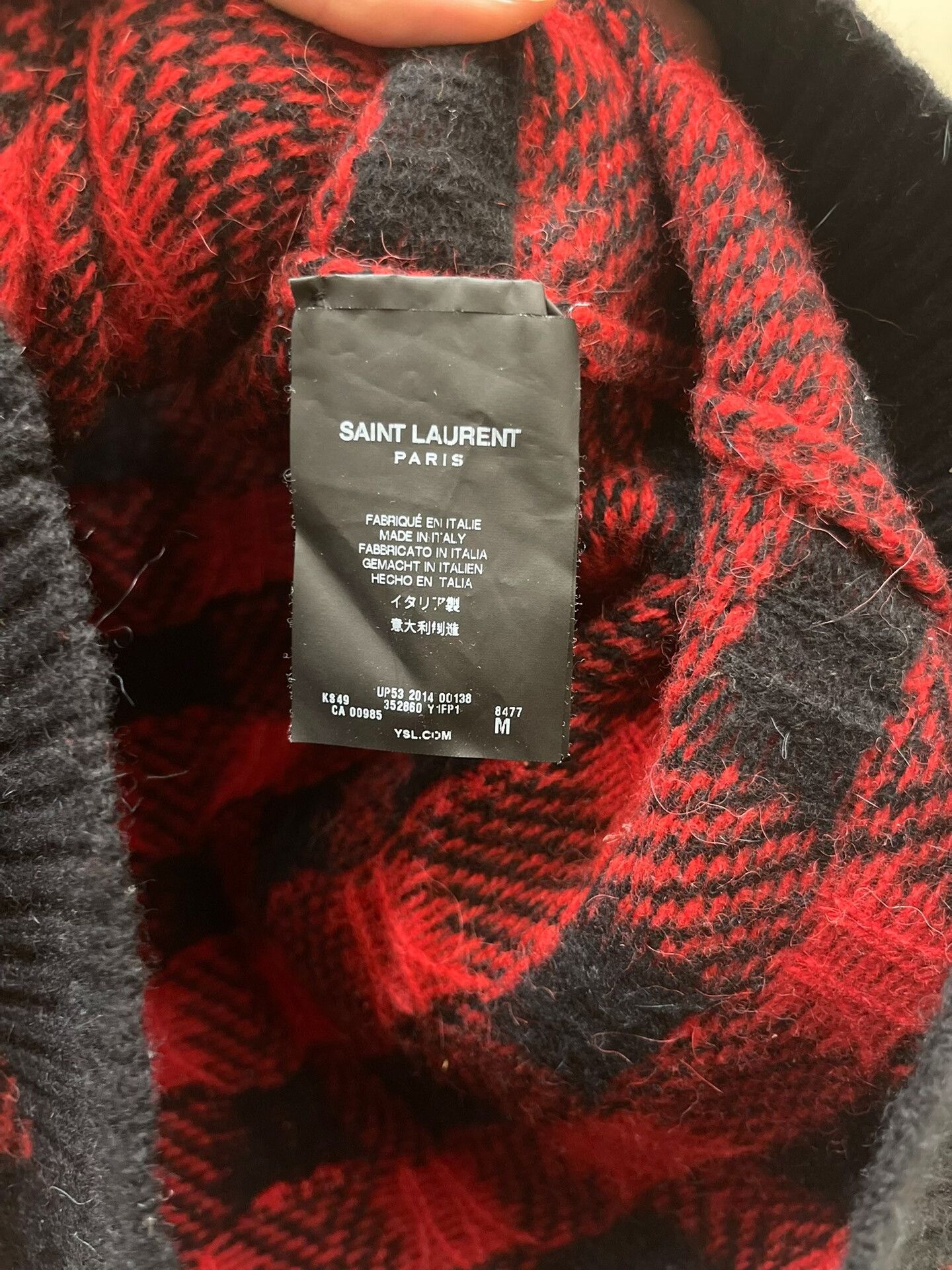Saint Laurent Paris YSL Saint Laurent 14FW Plaid Cardigan Shirt Size US M / EU 48-50 / 2 - 5 Thumbnail