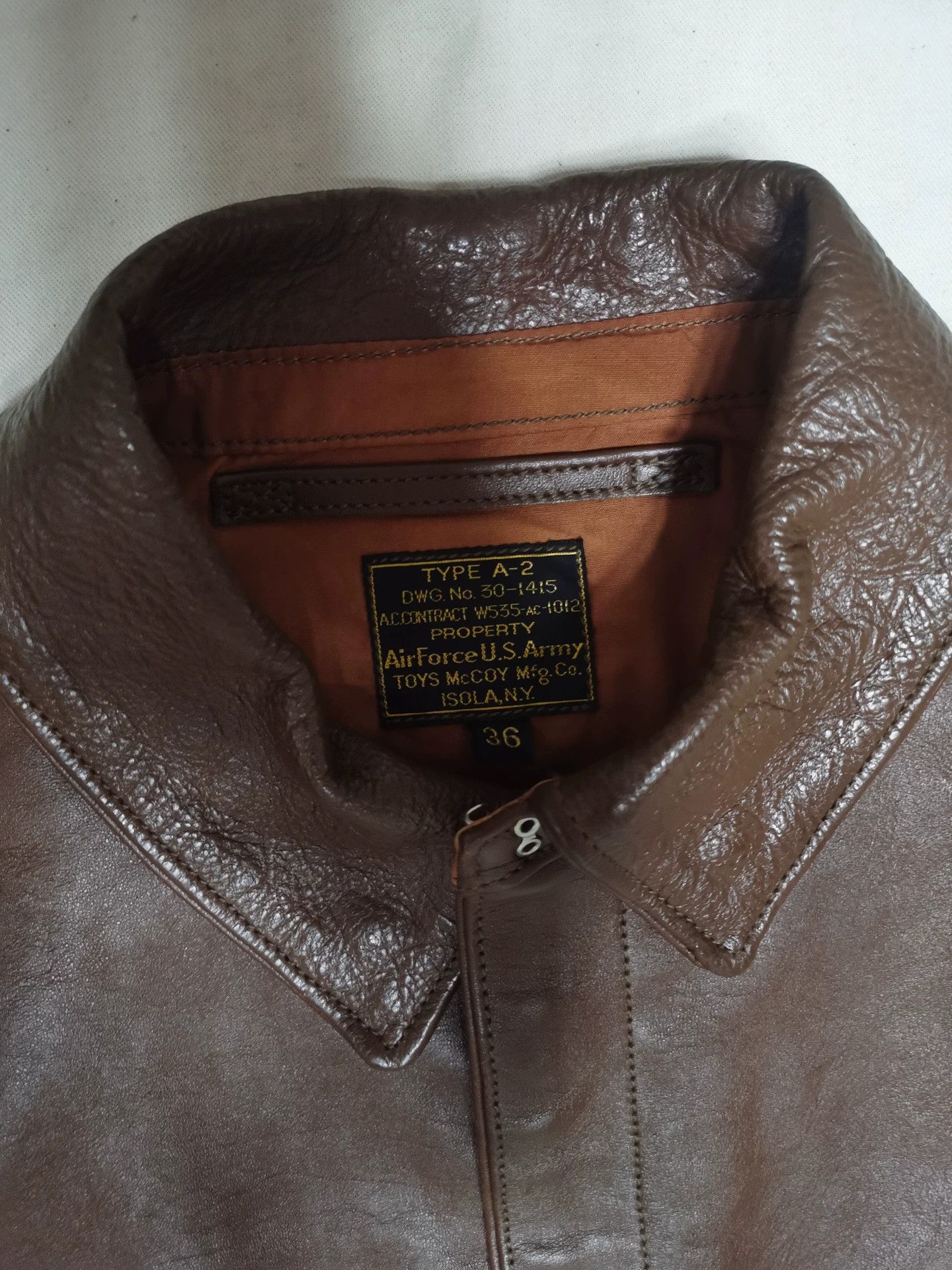 TOYS McCOY Toys McCoy A2 Leather Jacket Size US S / EU 44-46 / 1 - 4 Thumbnail
