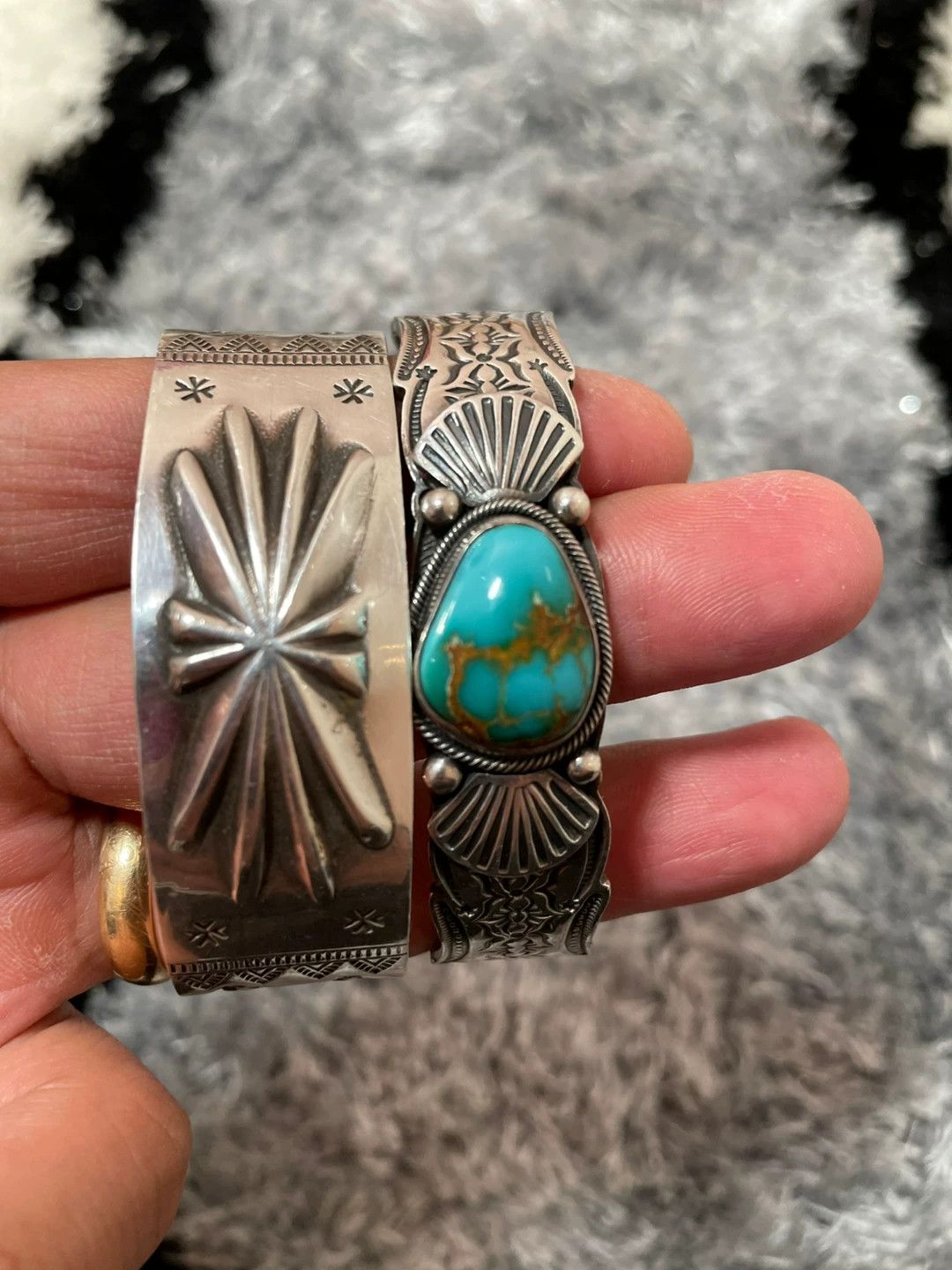 Japanese Brand Navajo Gary Reeves Turquoise Bracelet Size ONE SIZE - 8 Thumbnail