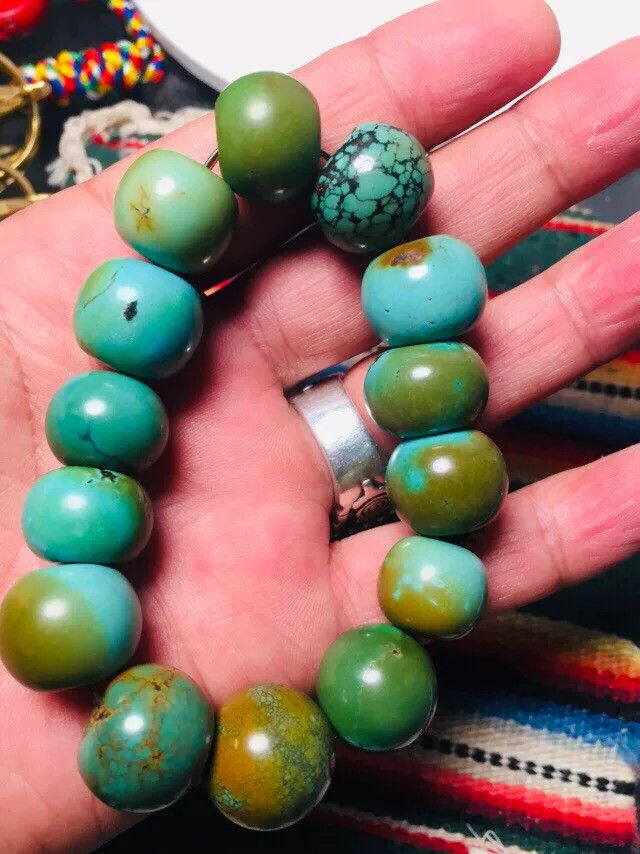 Japanese Brand Turquoise Abacus Bead Bracelet Size ONE SIZE - 4 Thumbnail