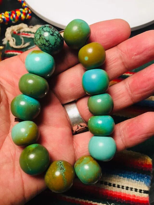 Japanese Brand Turquoise Abacus Bead Bracelet Size ONE SIZE - 3 Thumbnail