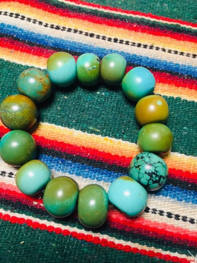 Japanese Brand Turquoise Abacus Bead Bracelet Size ONE SIZE - 2 Thumbnail