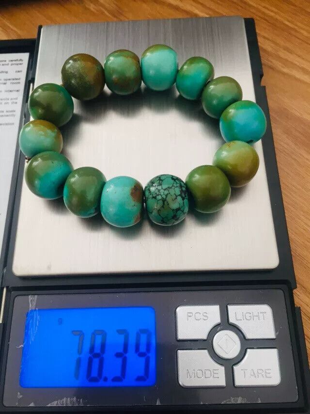 Japanese Brand Turquoise Abacus Bead Bracelet Size ONE SIZE - 7 Thumbnail