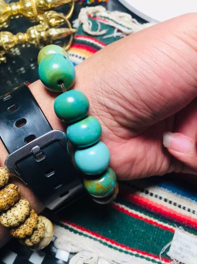 Japanese Brand Turquoise Abacus Bead Bracelet Size ONE SIZE - 6 Thumbnail