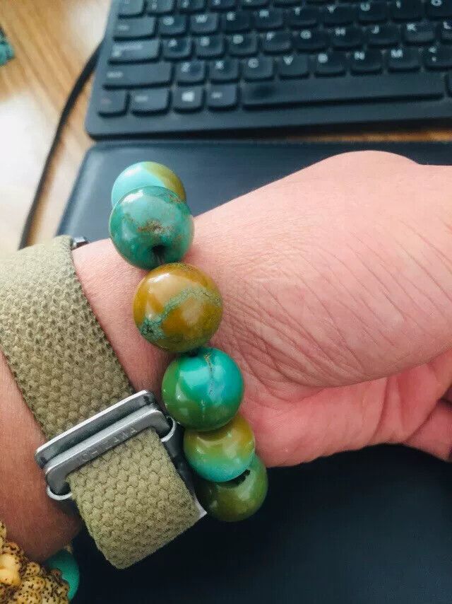 Japanese Brand Turquoise Abacus Bead Bracelet Size ONE SIZE - 8 Thumbnail