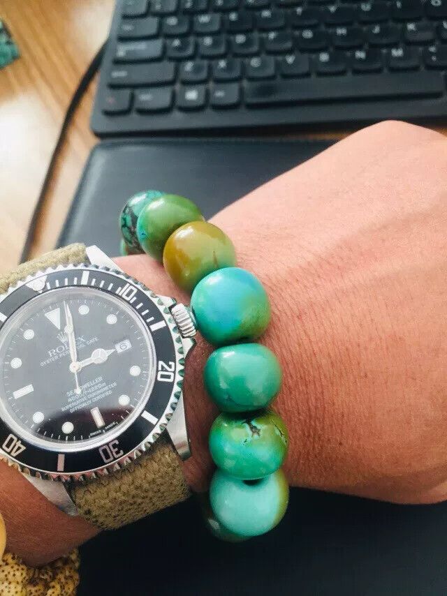 Japanese Brand Turquoise Abacus Bead Bracelet Size ONE SIZE - 9 Thumbnail