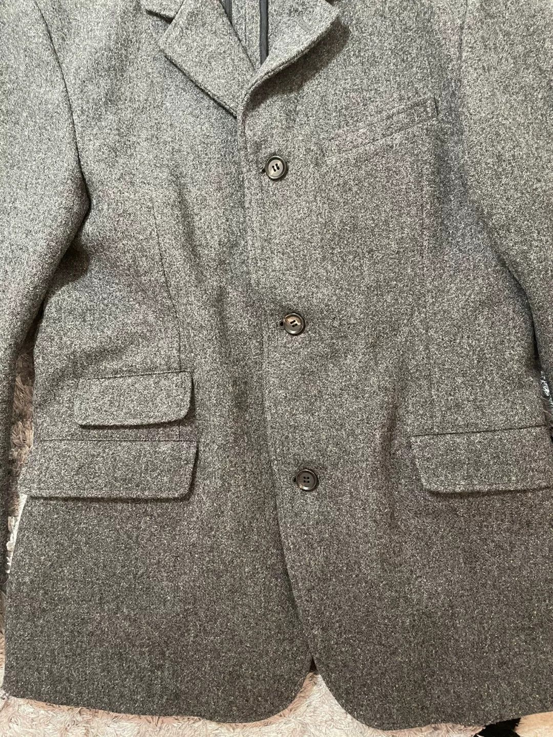 Japanese Brand Phigvel Makers PMC Men's Wool Tweed Blazer Size US M / EU 48-50 / 2 - 3 Thumbnail