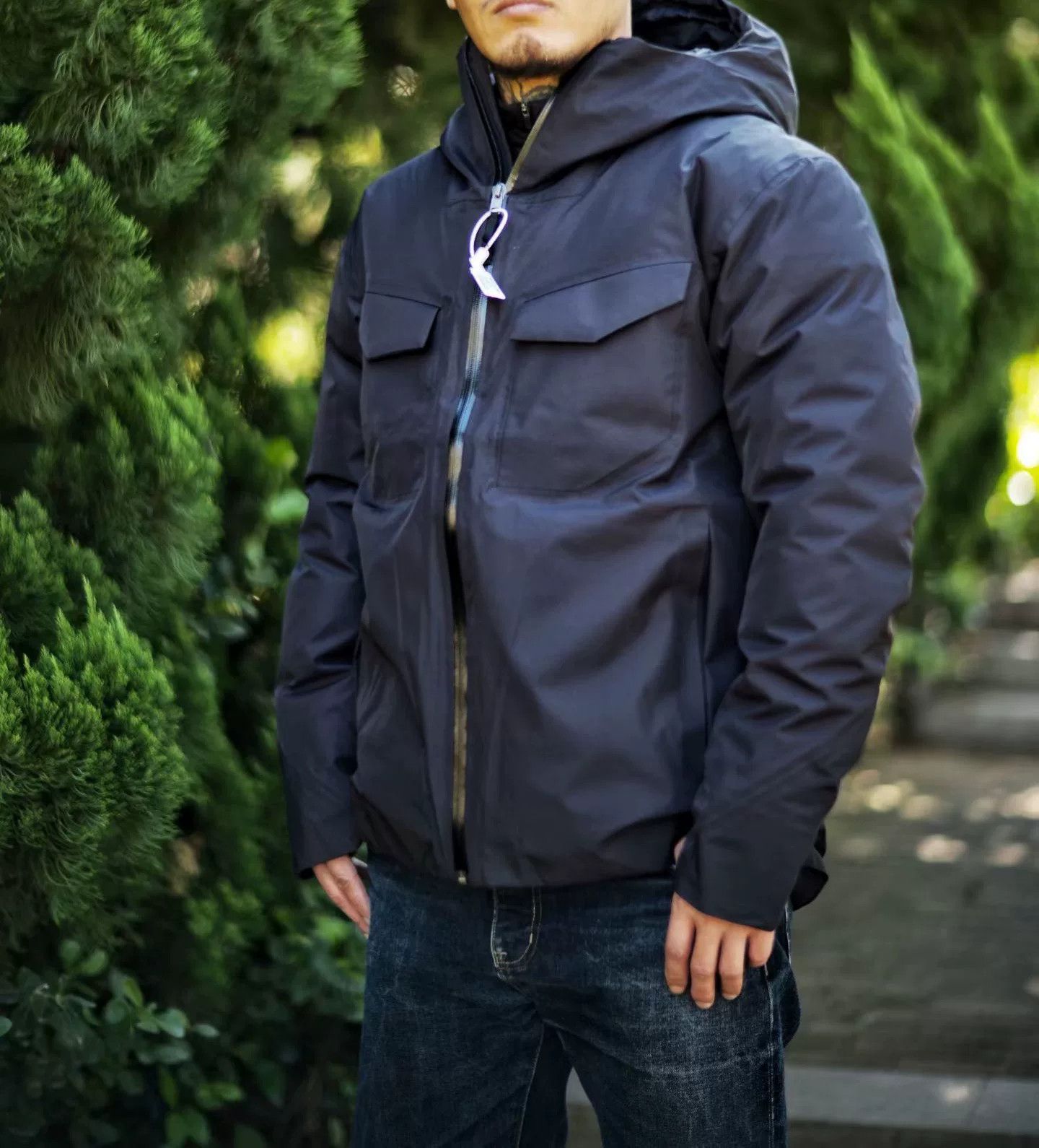 Japanese Brand Outdoor Functional Hard Shell Down Jacket Size US M / EU 48-50 / 2 - 3 Thumbnail