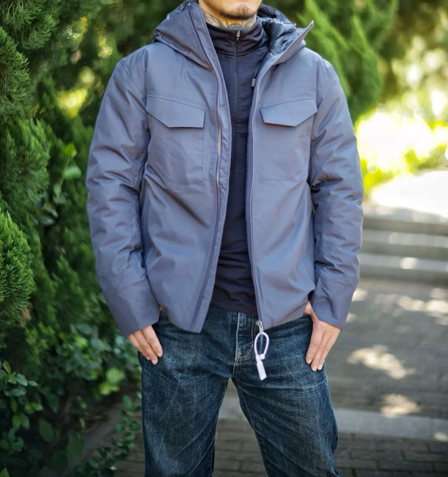 Japanese Brand Outdoor Functional Hard Shell Down Jacket Size US M / EU 48-50 / 2 - 8 Thumbnail