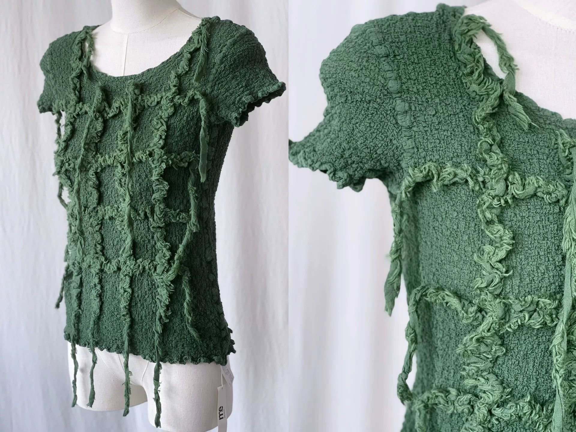 Issey Miyake Issey Miyake Me Green Fringe Top Size M / US 6-8 / IT 42-44 - 6 Thumbnail